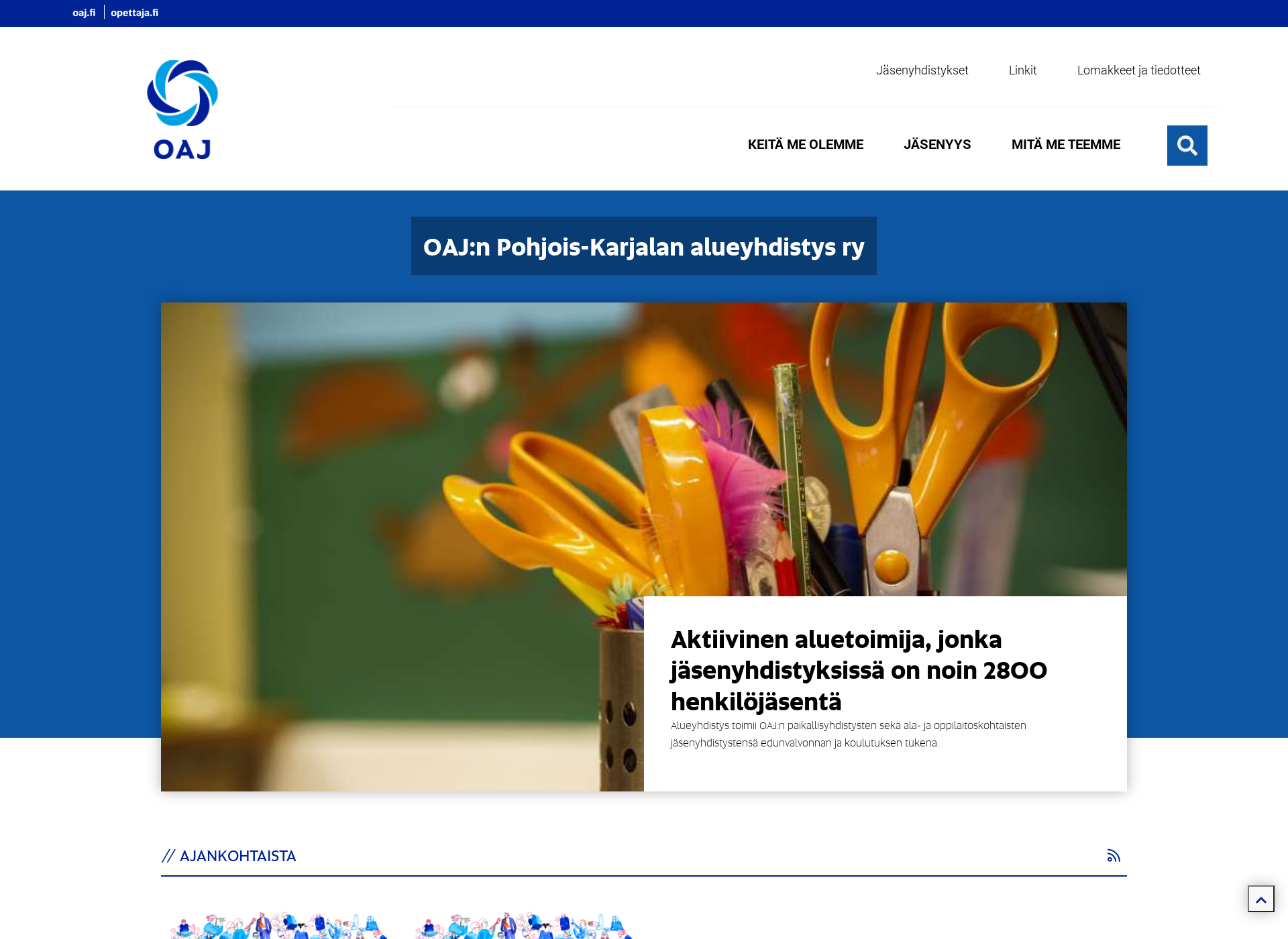 Screenshot for oajpk.fi