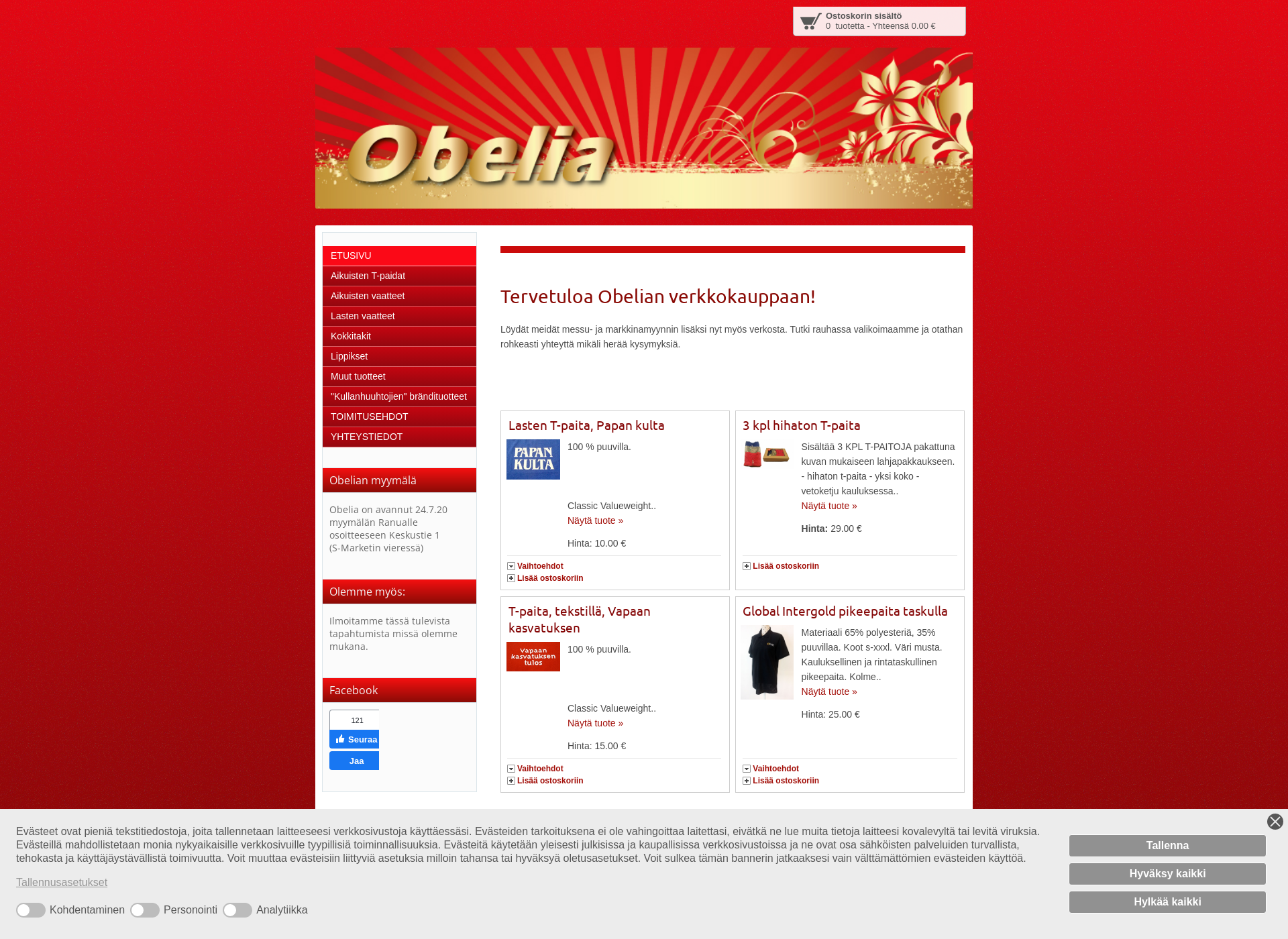 Screenshot for obelia.fi
