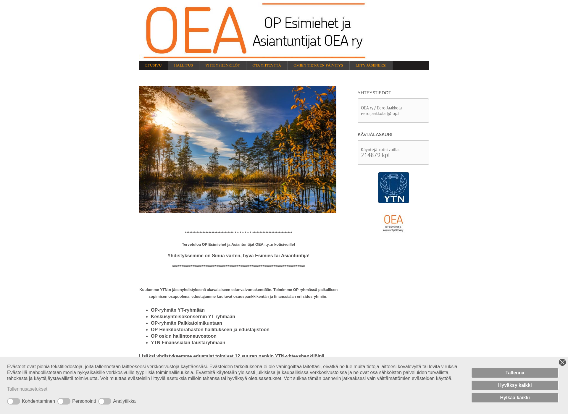 Screenshot for oea.fi