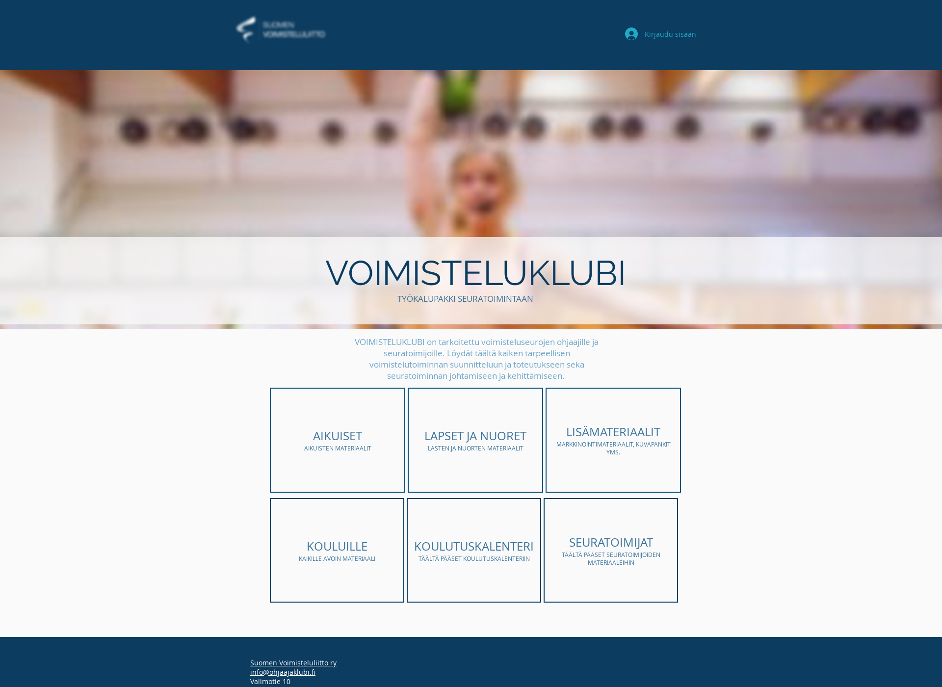 Screenshot for ohjaajaklubi.fi