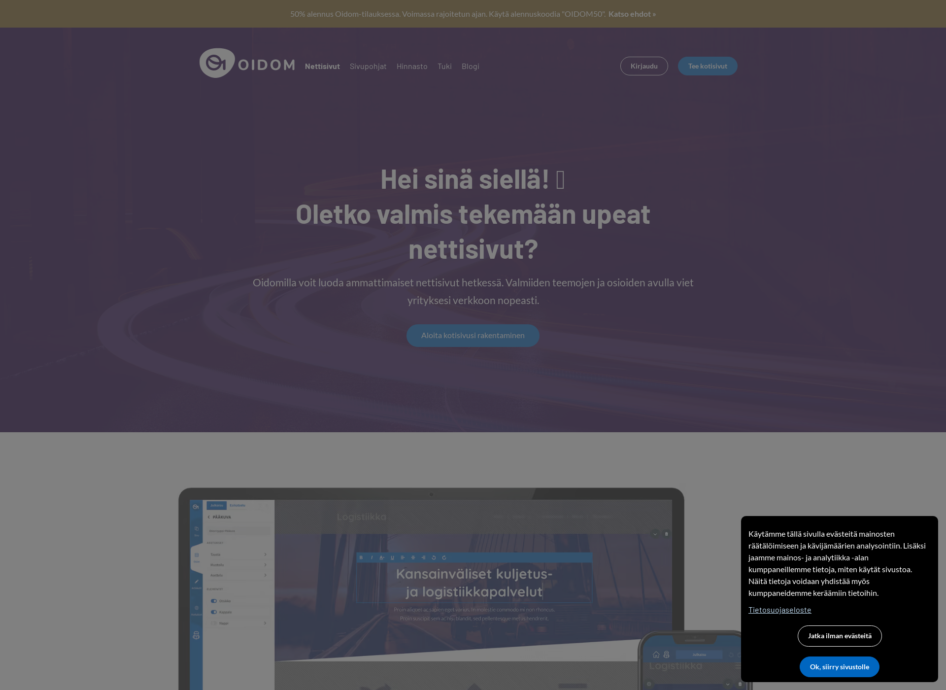 Screenshot for oidom.fi