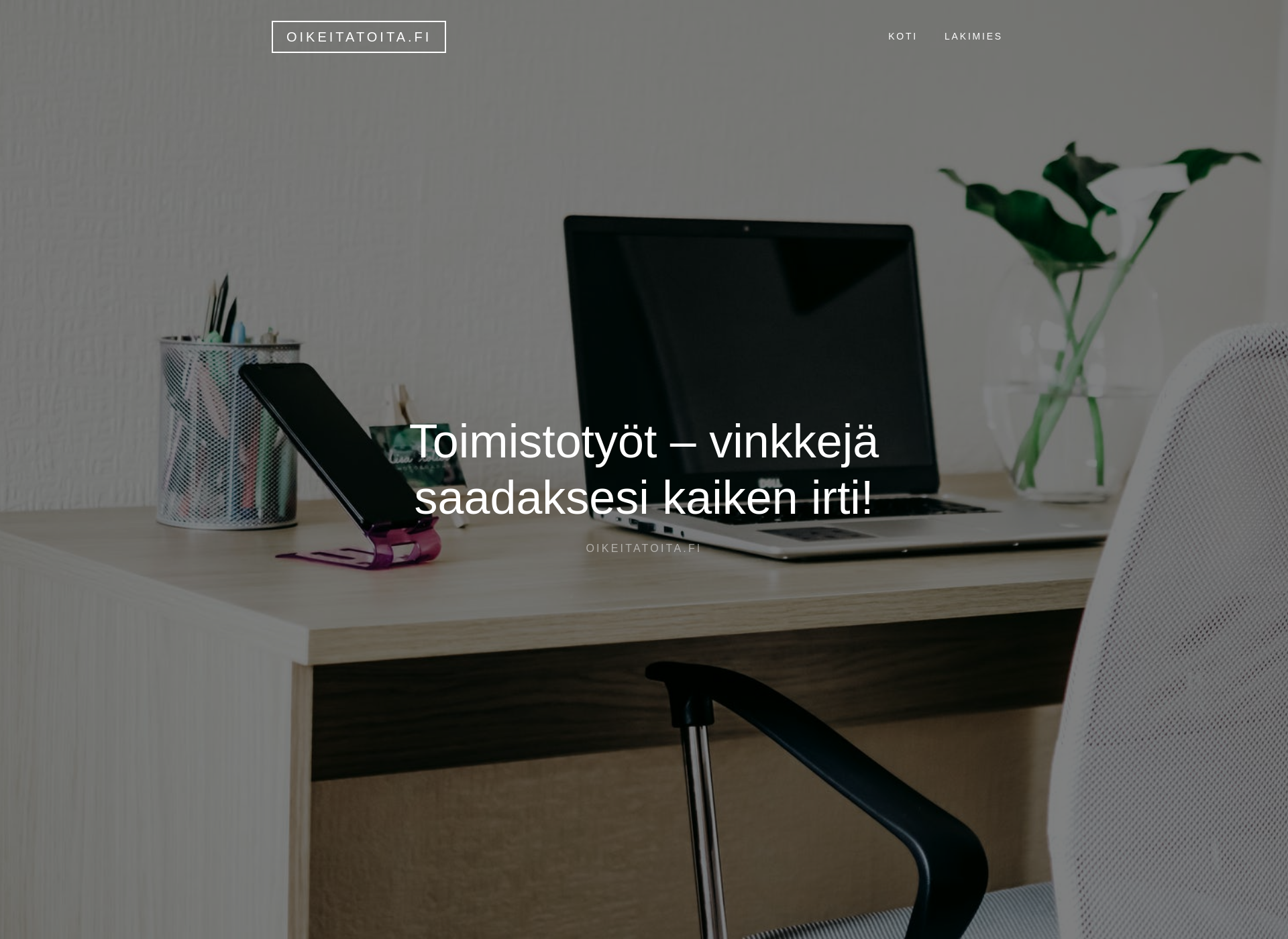 Skärmdump för oikeitatoita.fi