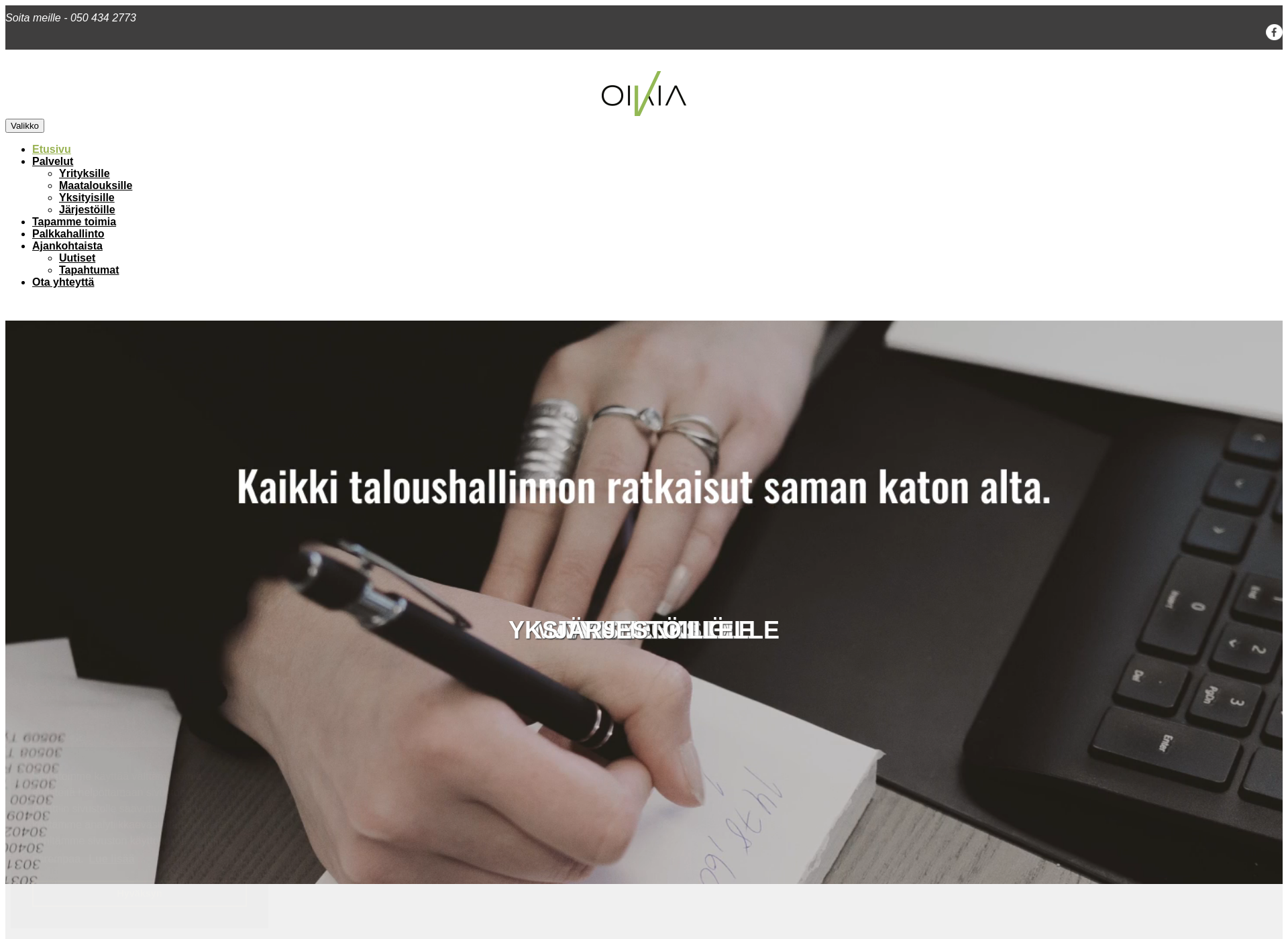 Skärmdump för oikia.fi