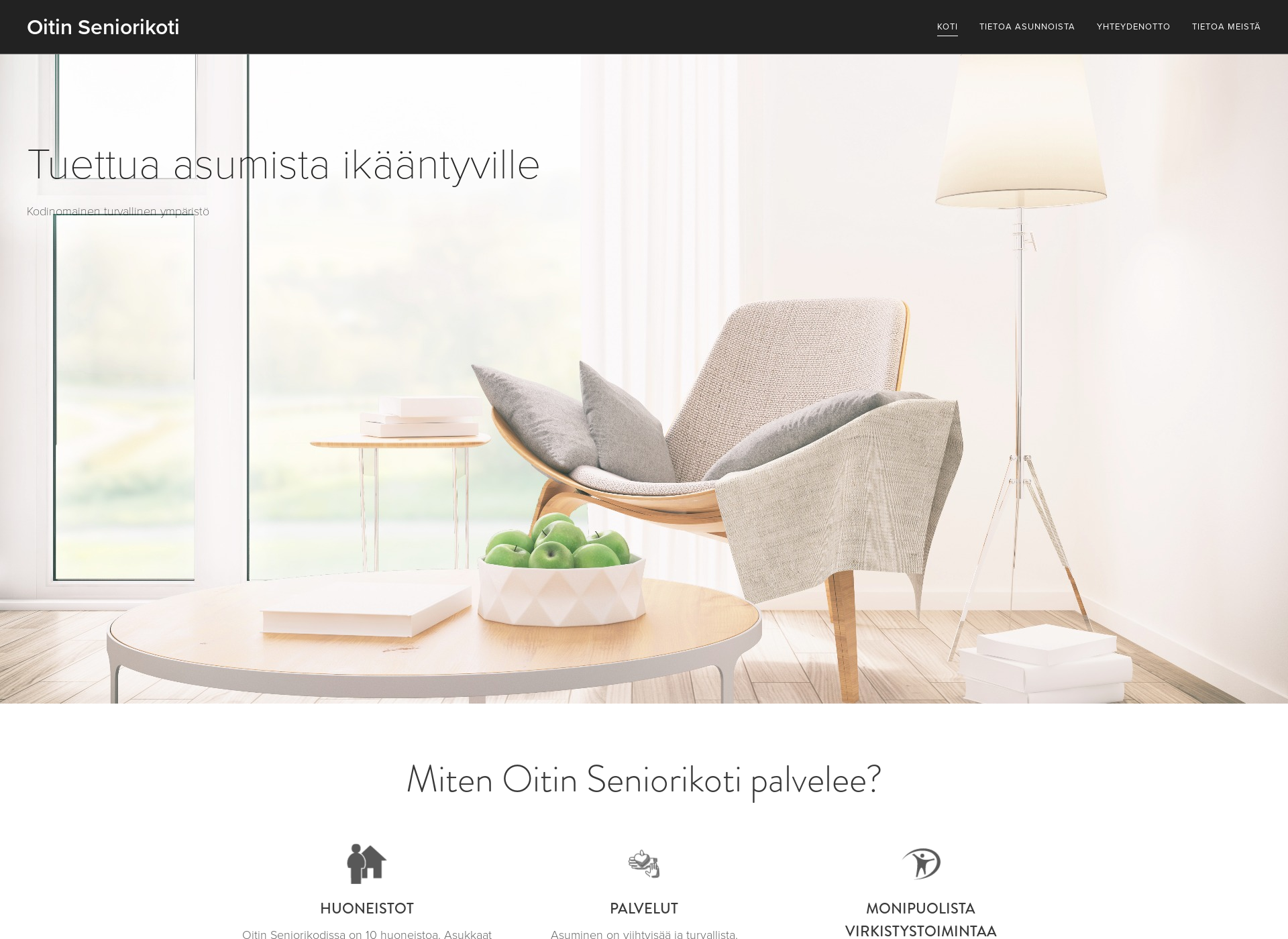 Screenshot for oitinseniorikoti.fi