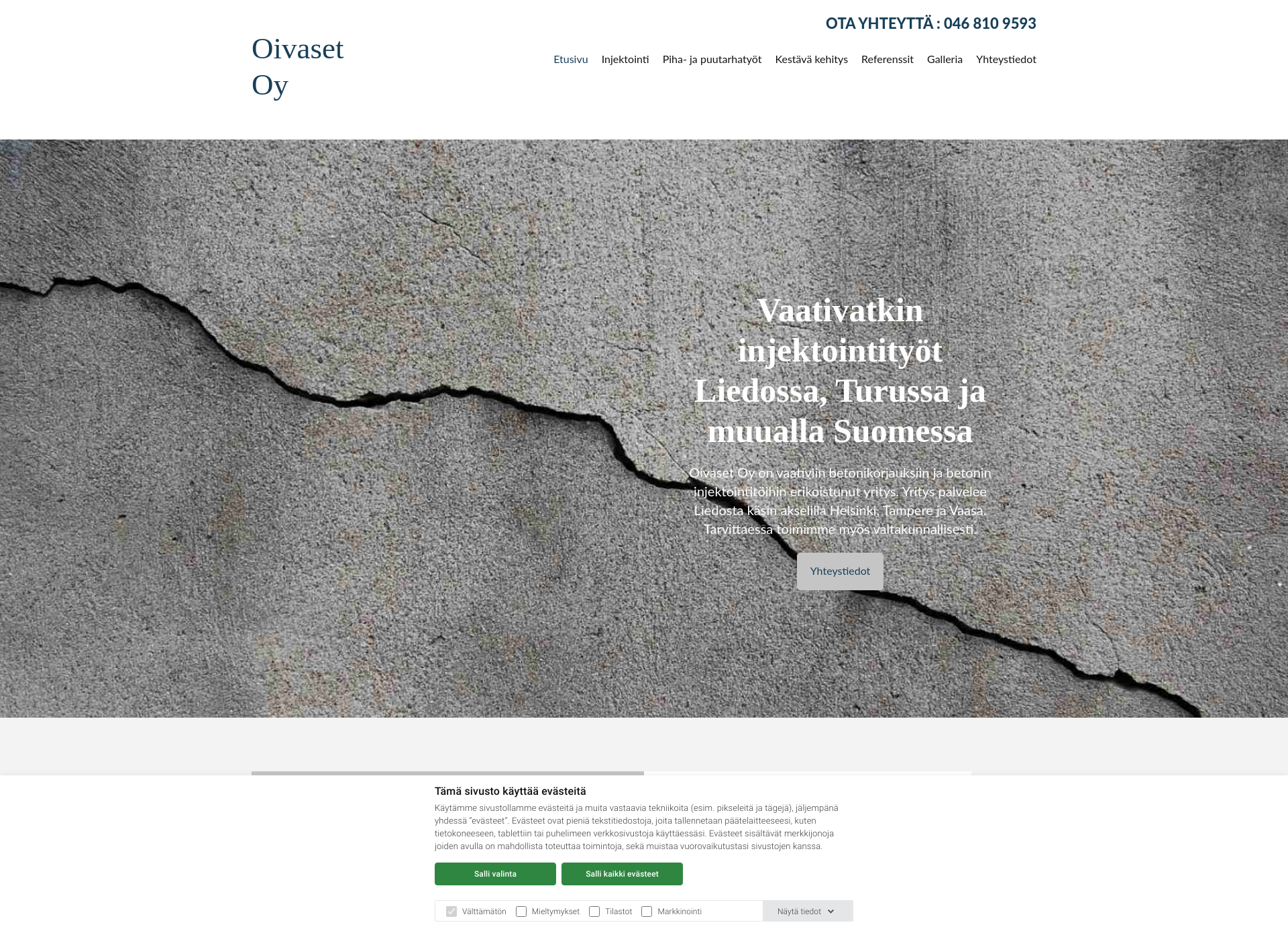 Screenshot for oivaset.fi
