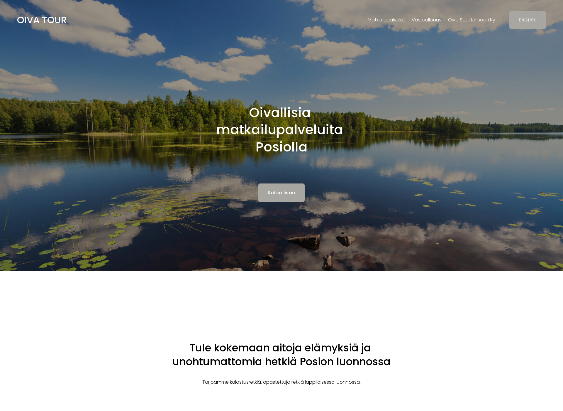 Skärmdump för oivatour.fi