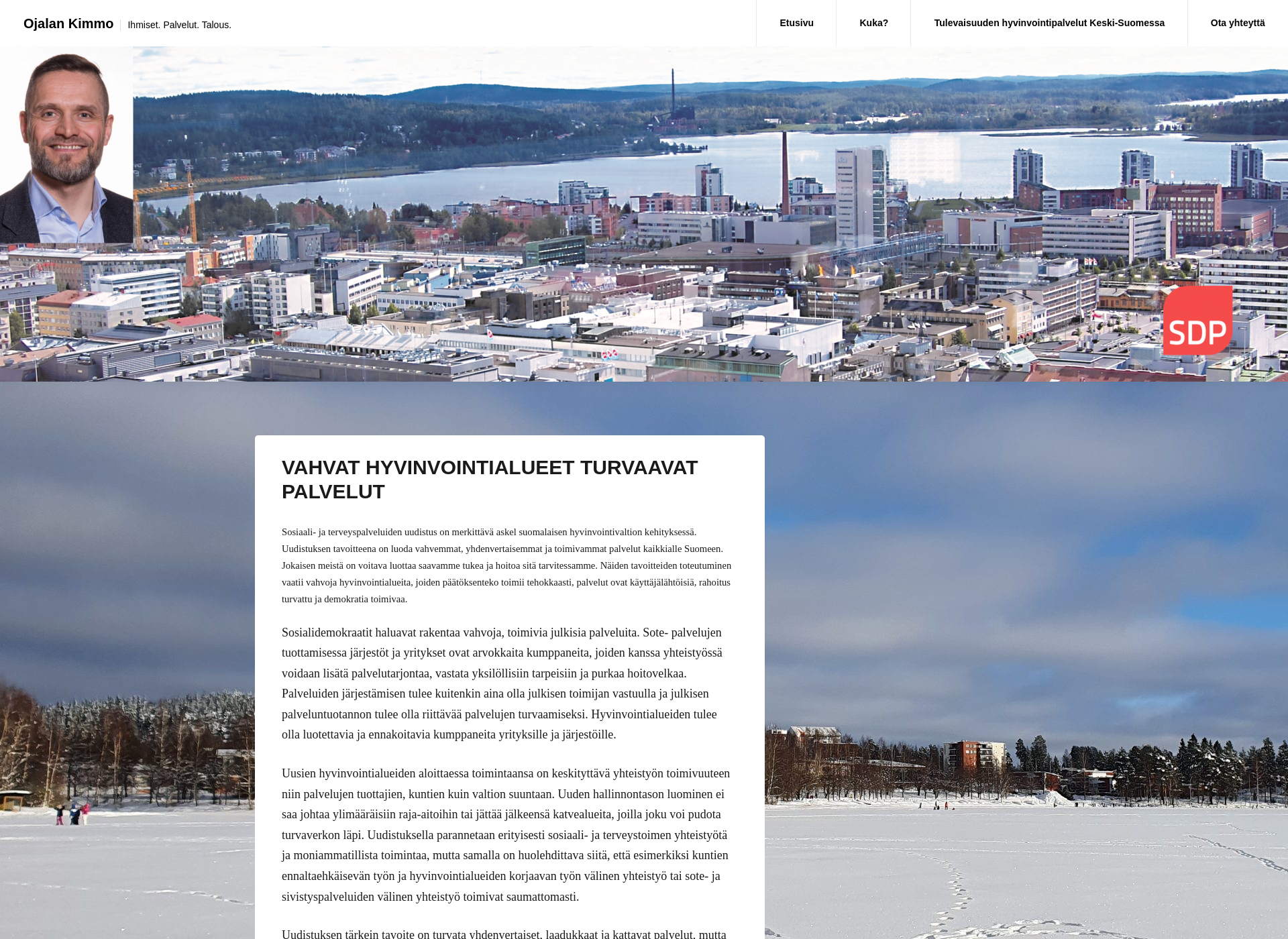 Screenshot for ojalankimmo.fi