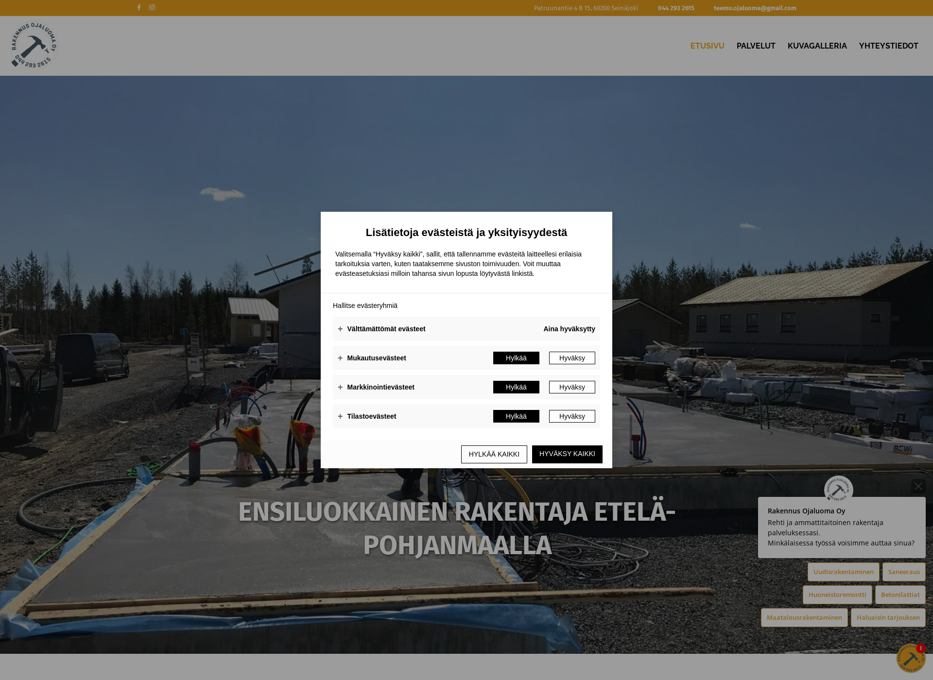 Screenshot for ojaluoma.fi