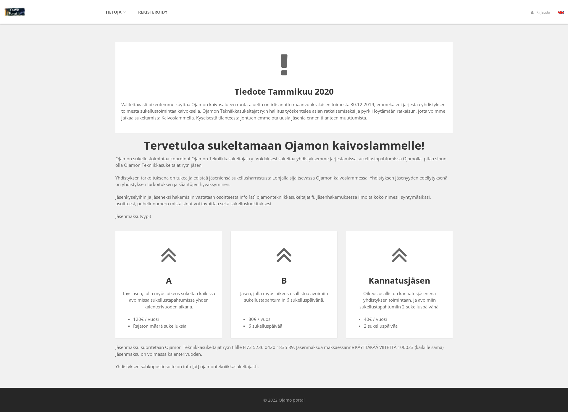 Näyttökuva ojamontekniikkasukeltajat.fi