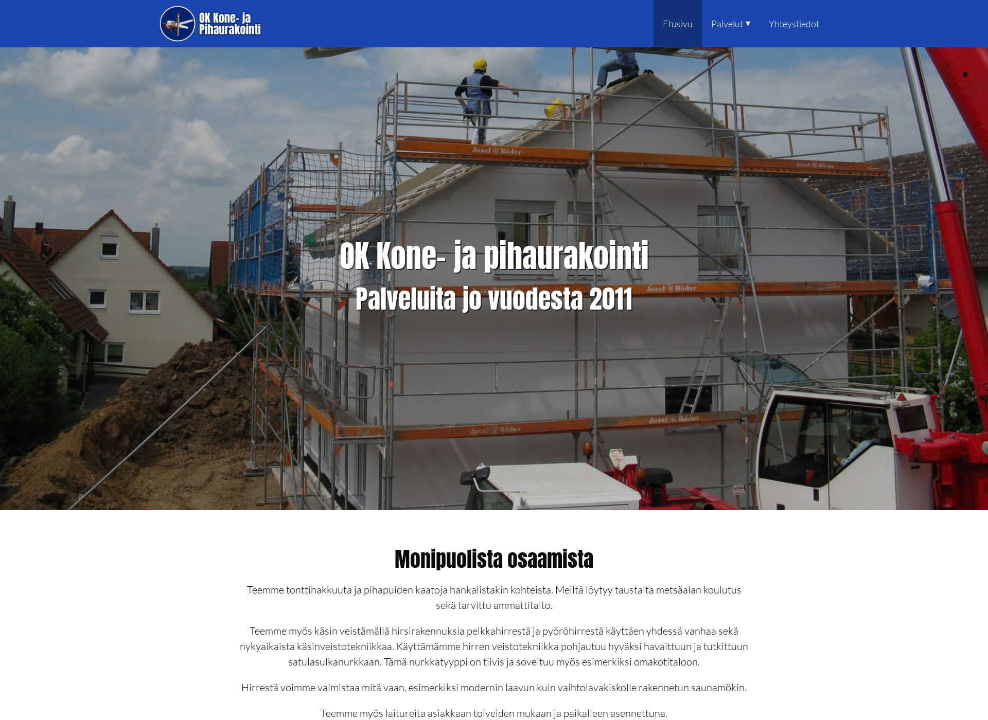 Screenshot for ok-konejapihaurakointi.fi