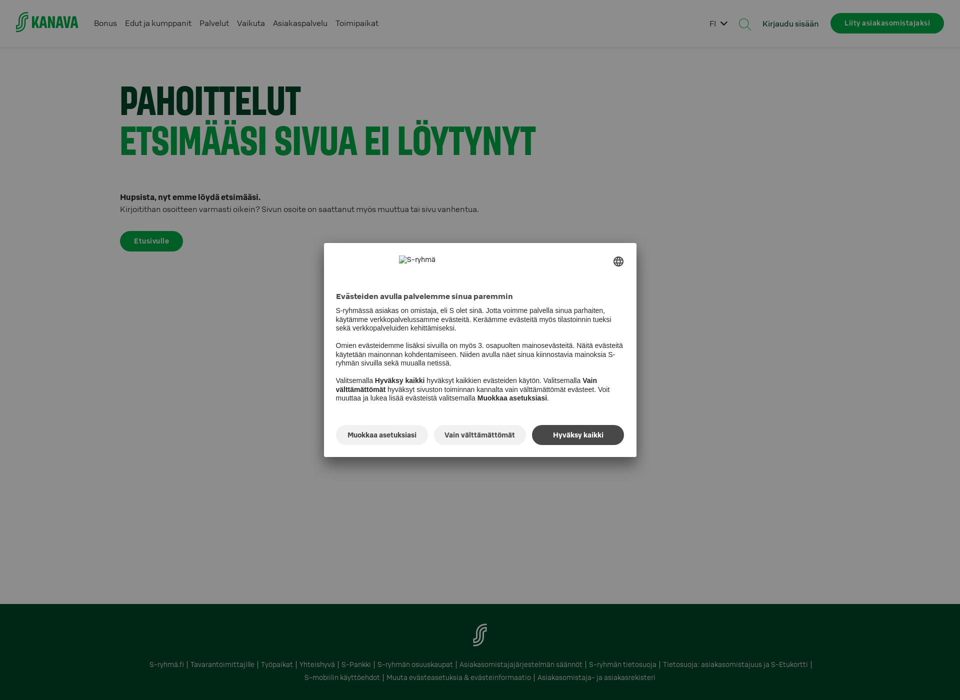 Screenshot for ok-ymparisto.fi