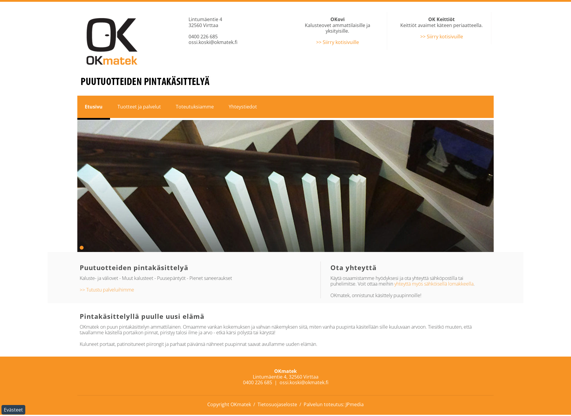 Screenshot for okmatek.fi