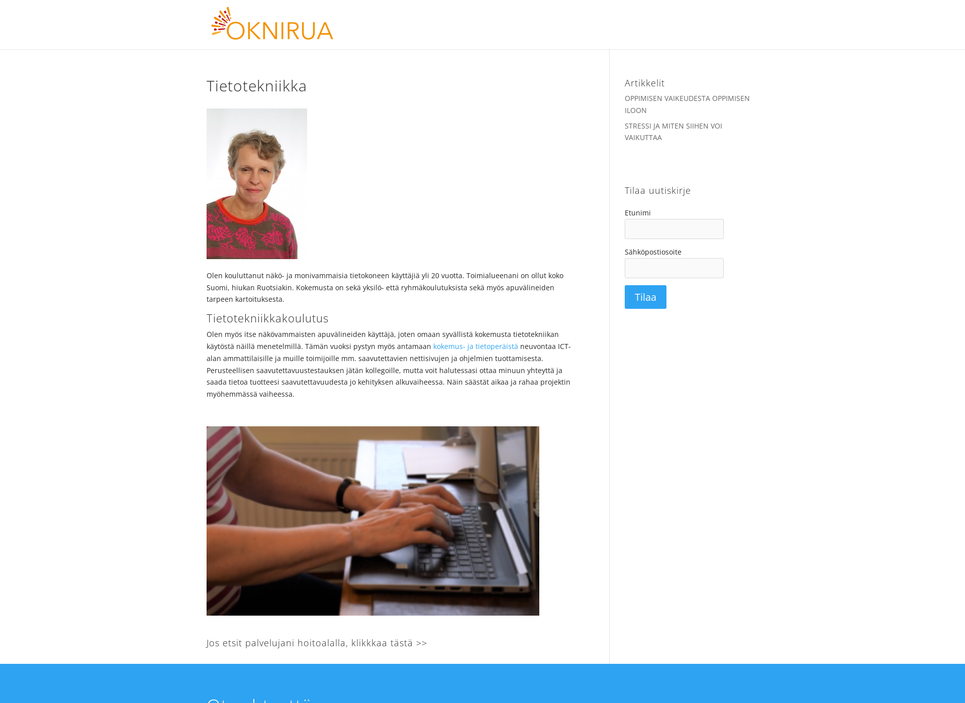 Screenshot for oknirua.fi