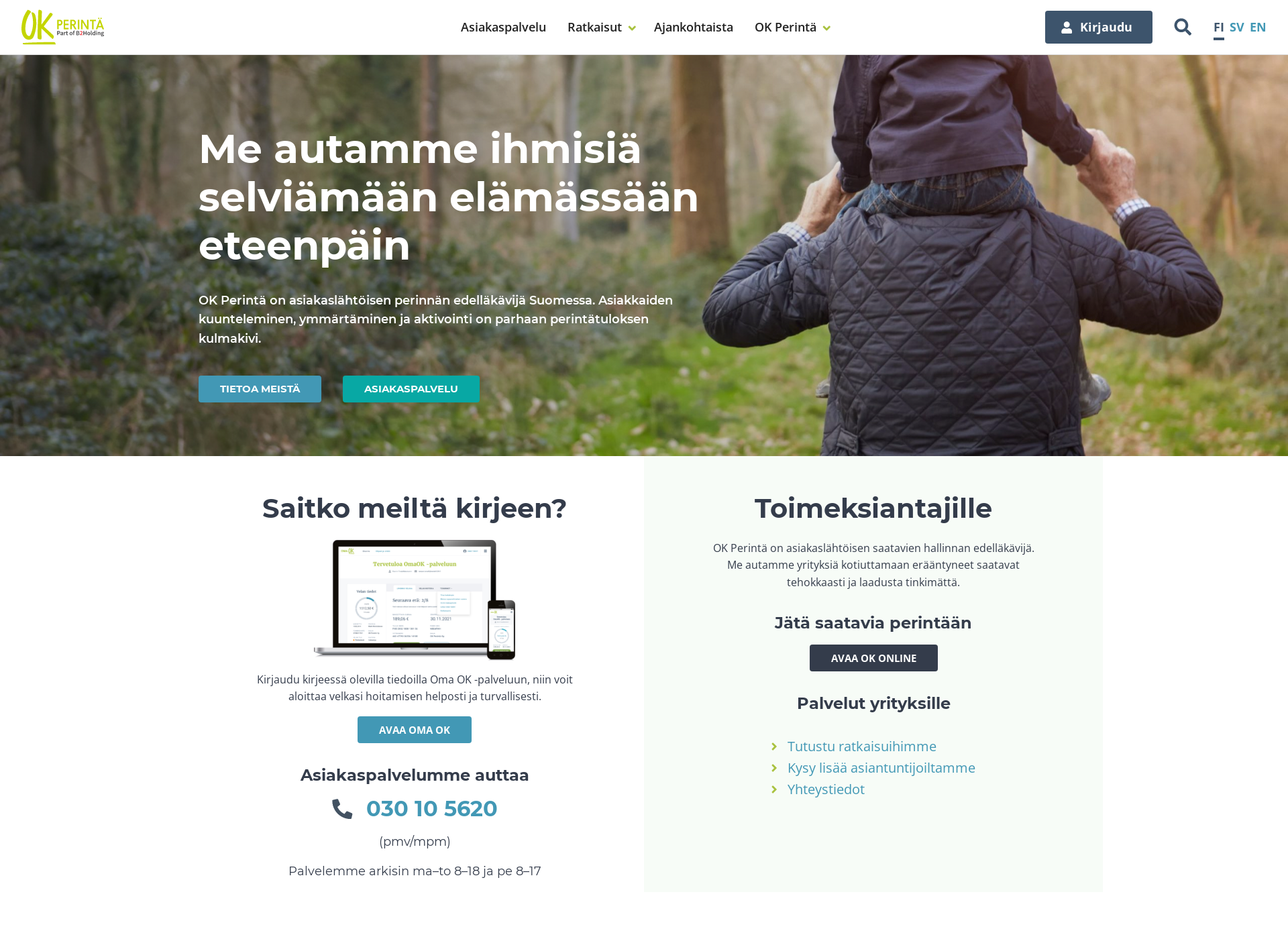 Screenshot for oksileo.fi