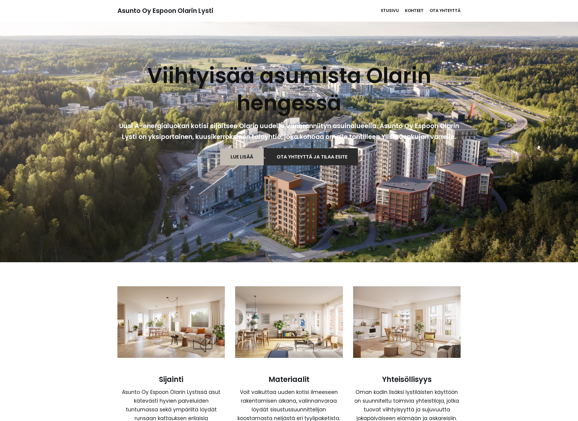 Screenshot for olarinlysti.fi