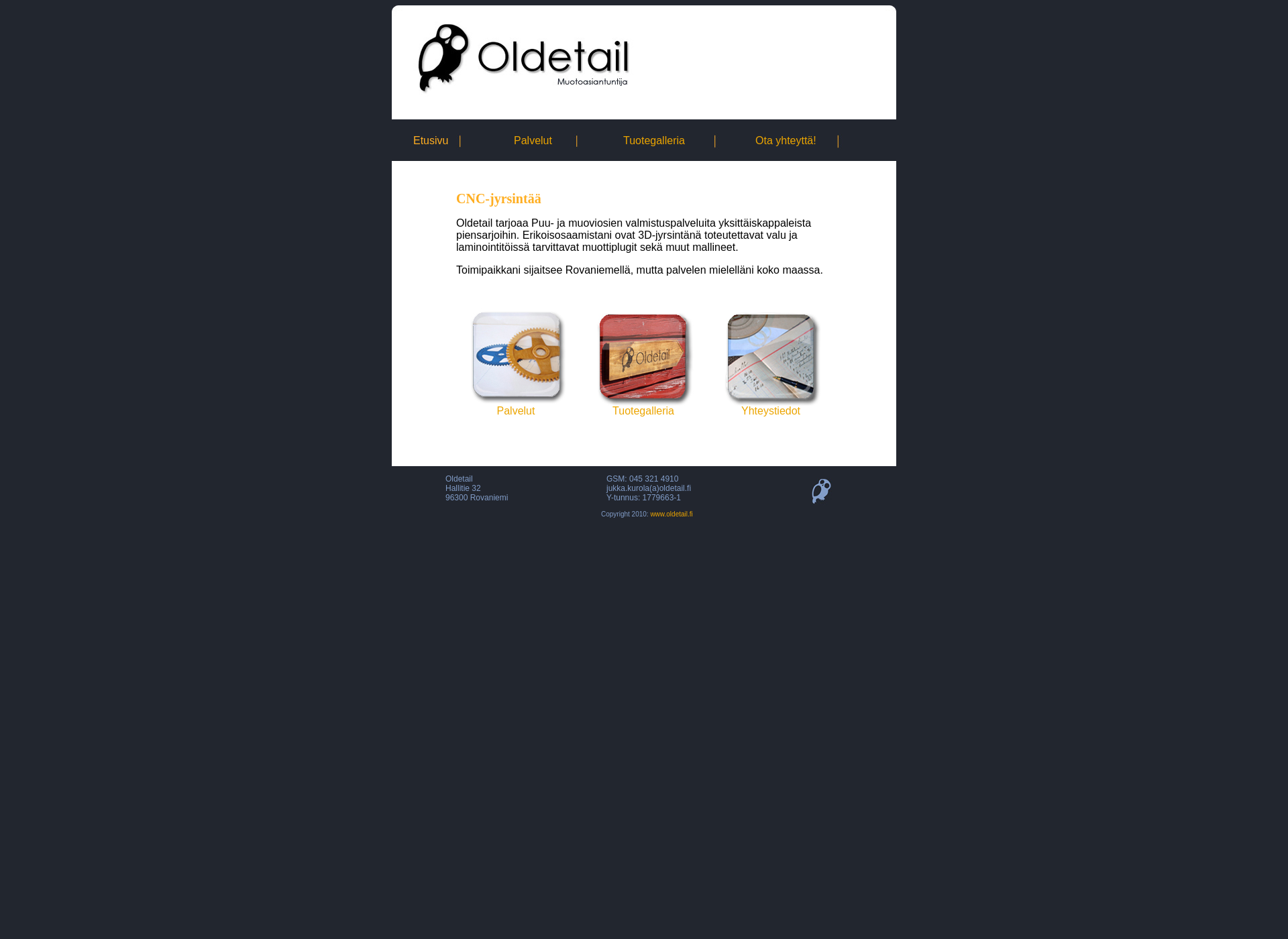 Screenshot for oldetail.fi