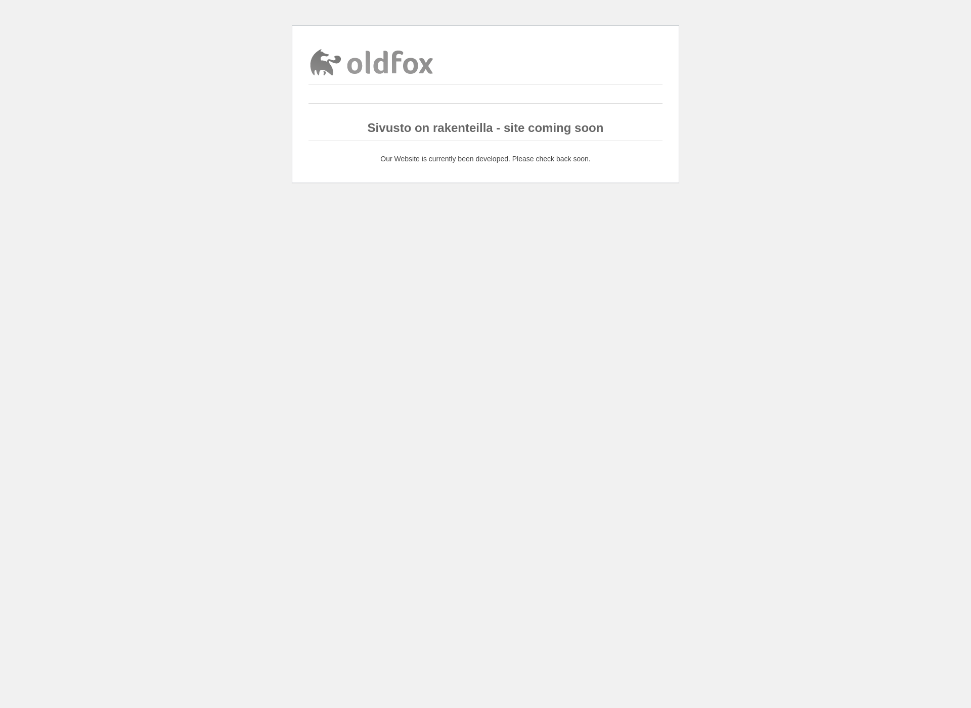 Screenshot for oldfox.fi