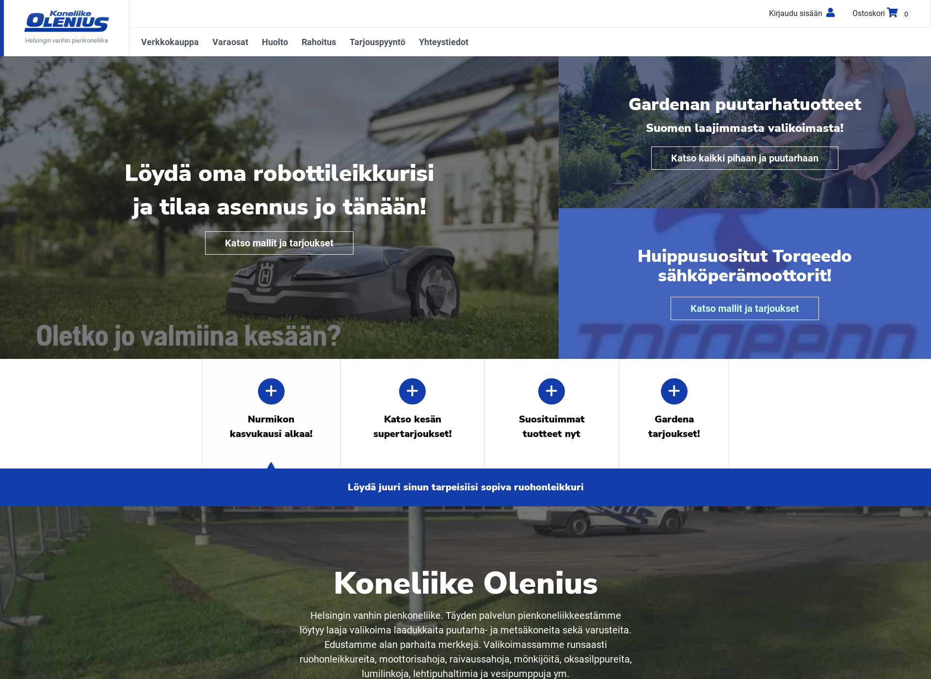 Screenshot for olenius.fi
