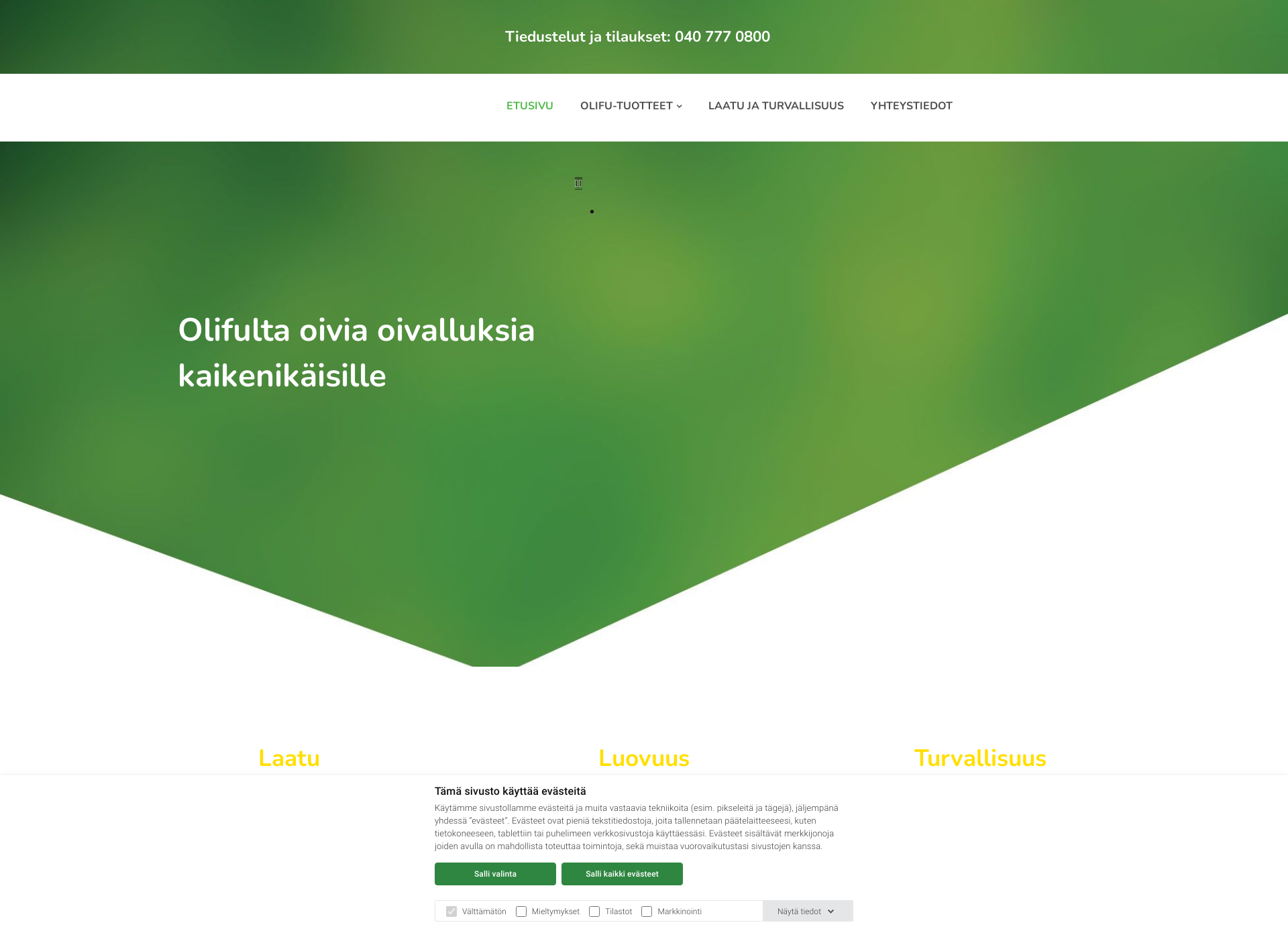 Screenshot for olifu.fi