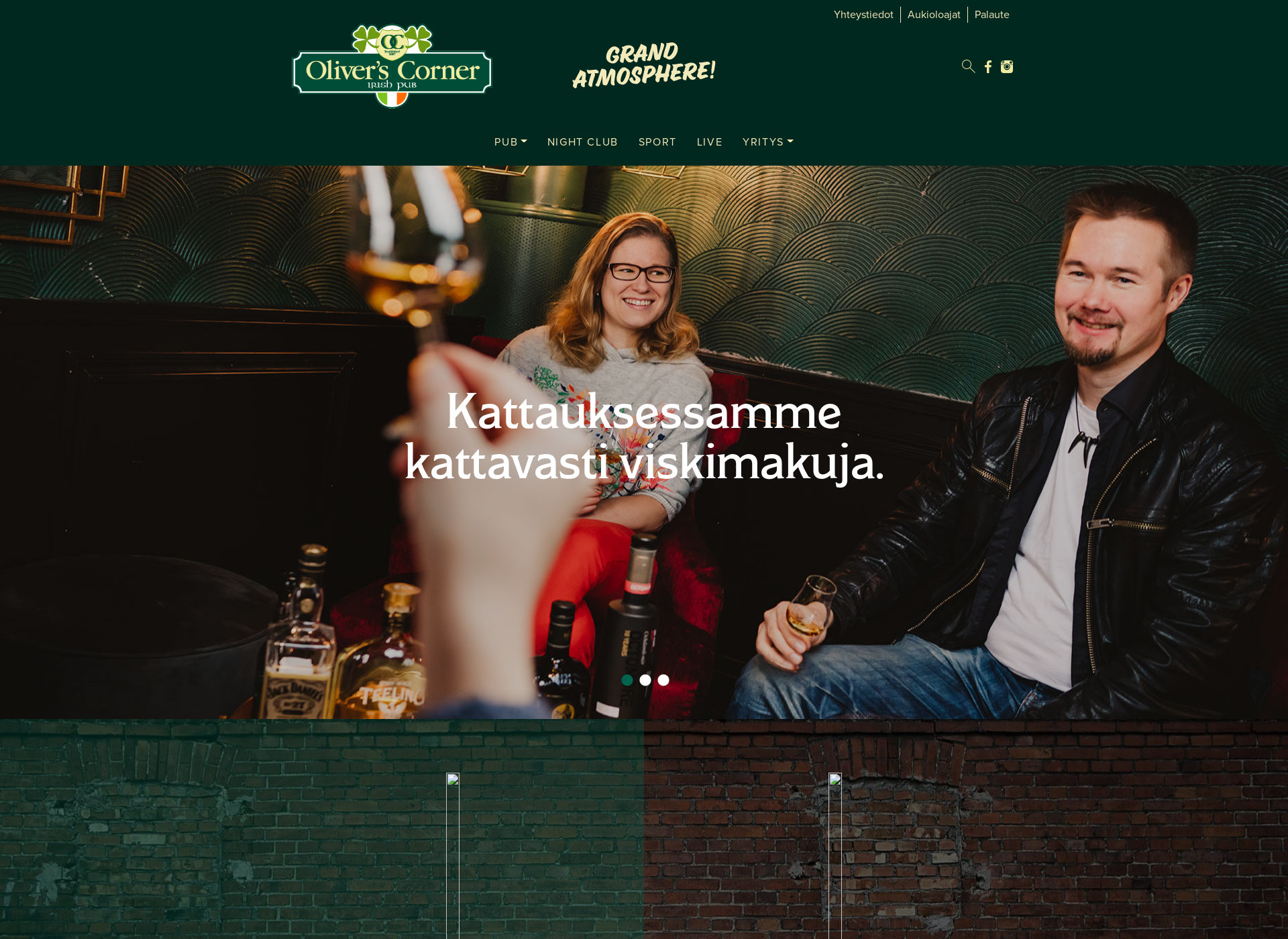 Skärmdump för oliverscorner.fi