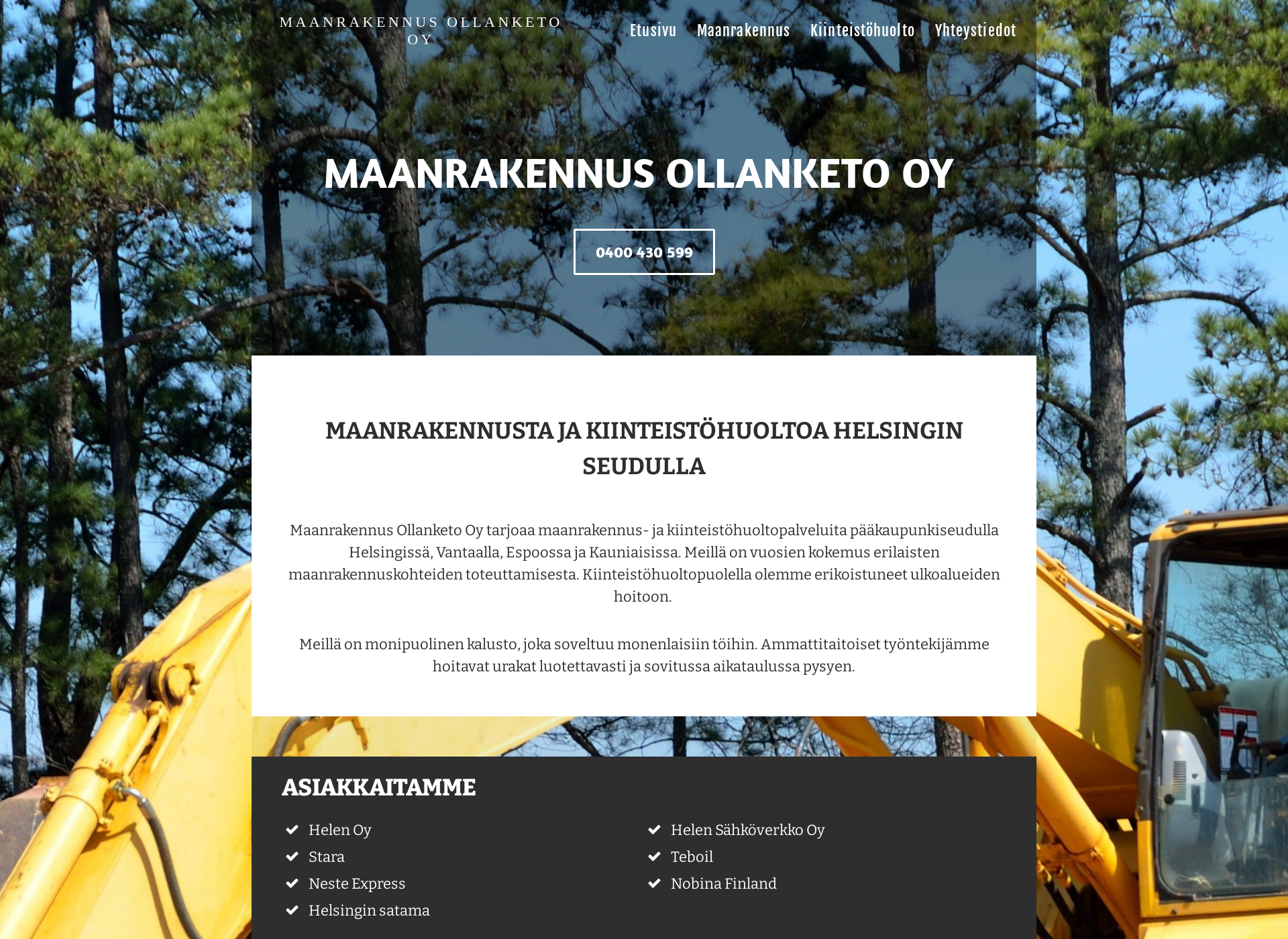 Screenshot for ollanketooy.fi