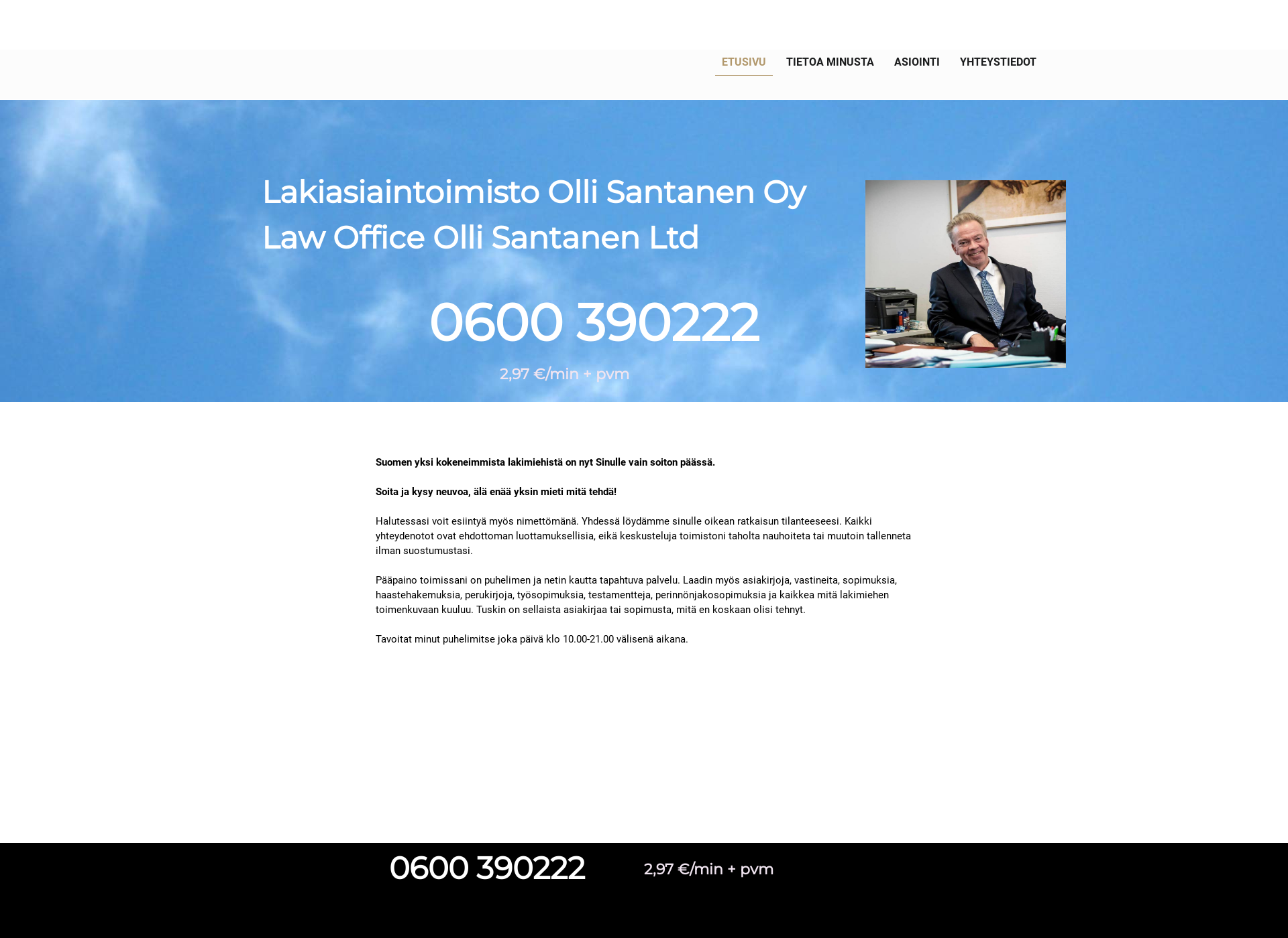Screenshot for ollisantanen.fi