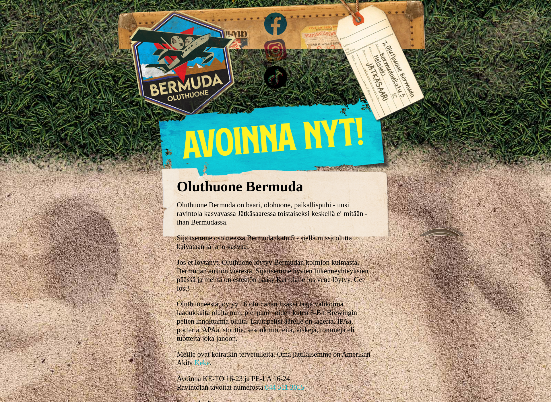 Screenshot for oluthuonebermuda.fi