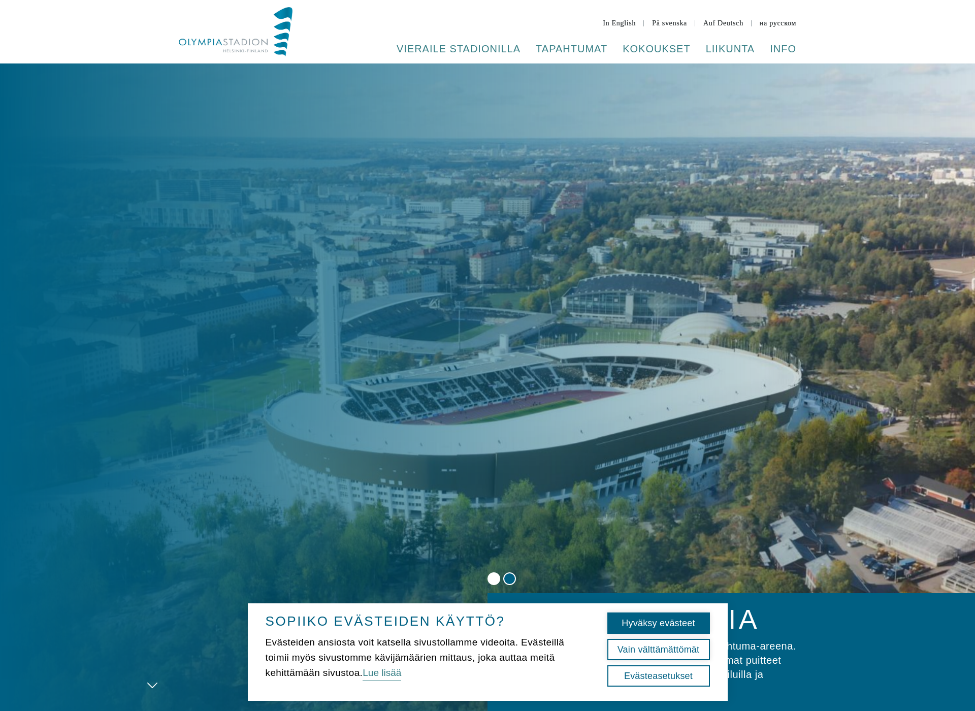 Screenshot for olympiapuisto.fi