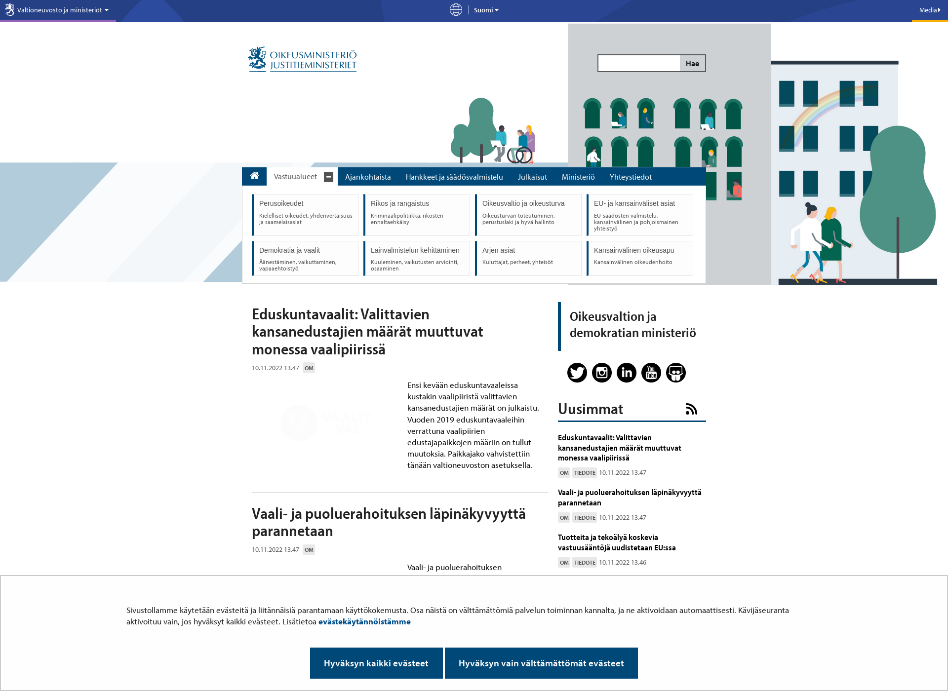 Skärmdump för om.fi