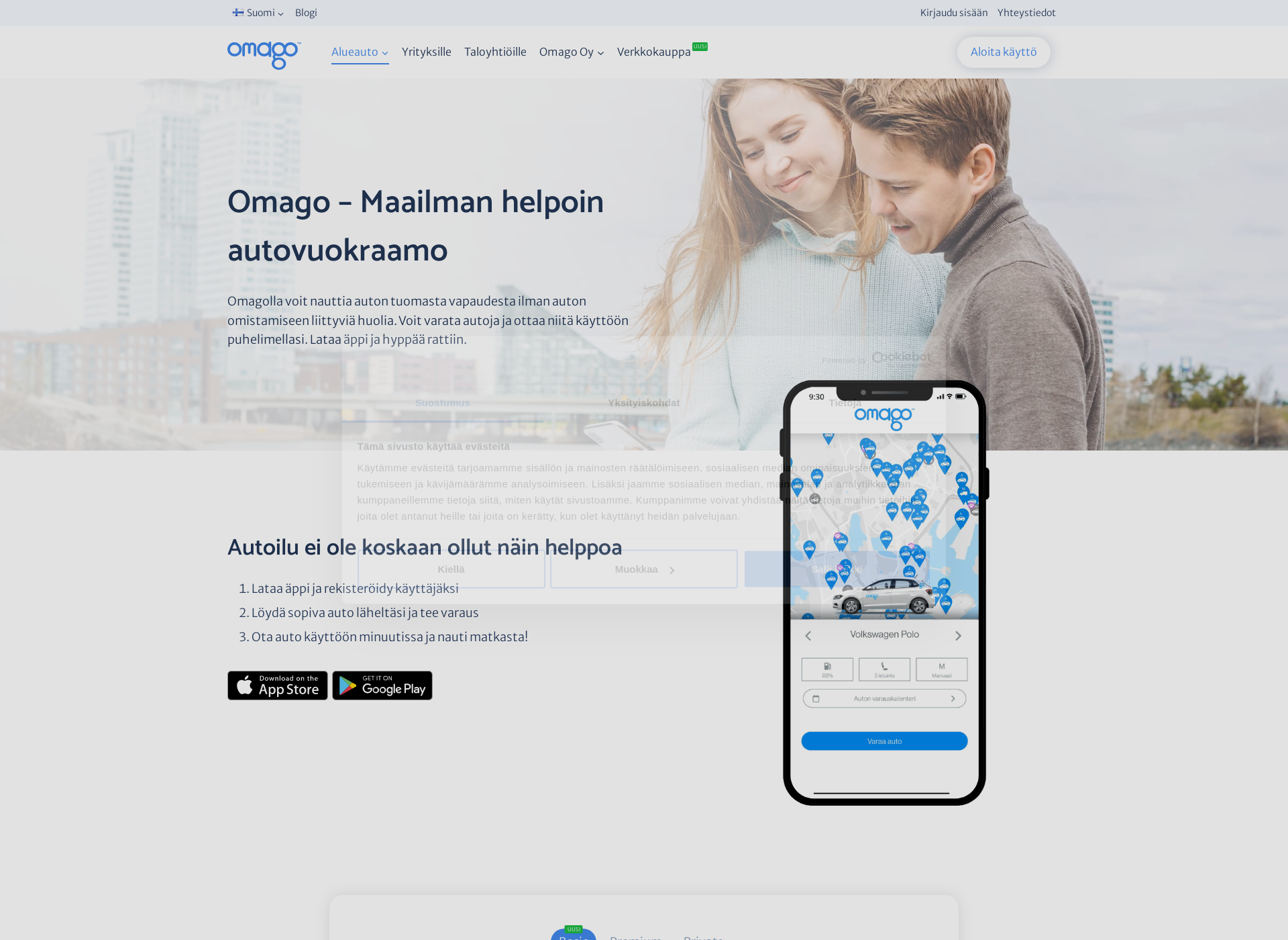 Screenshot for omago.fi