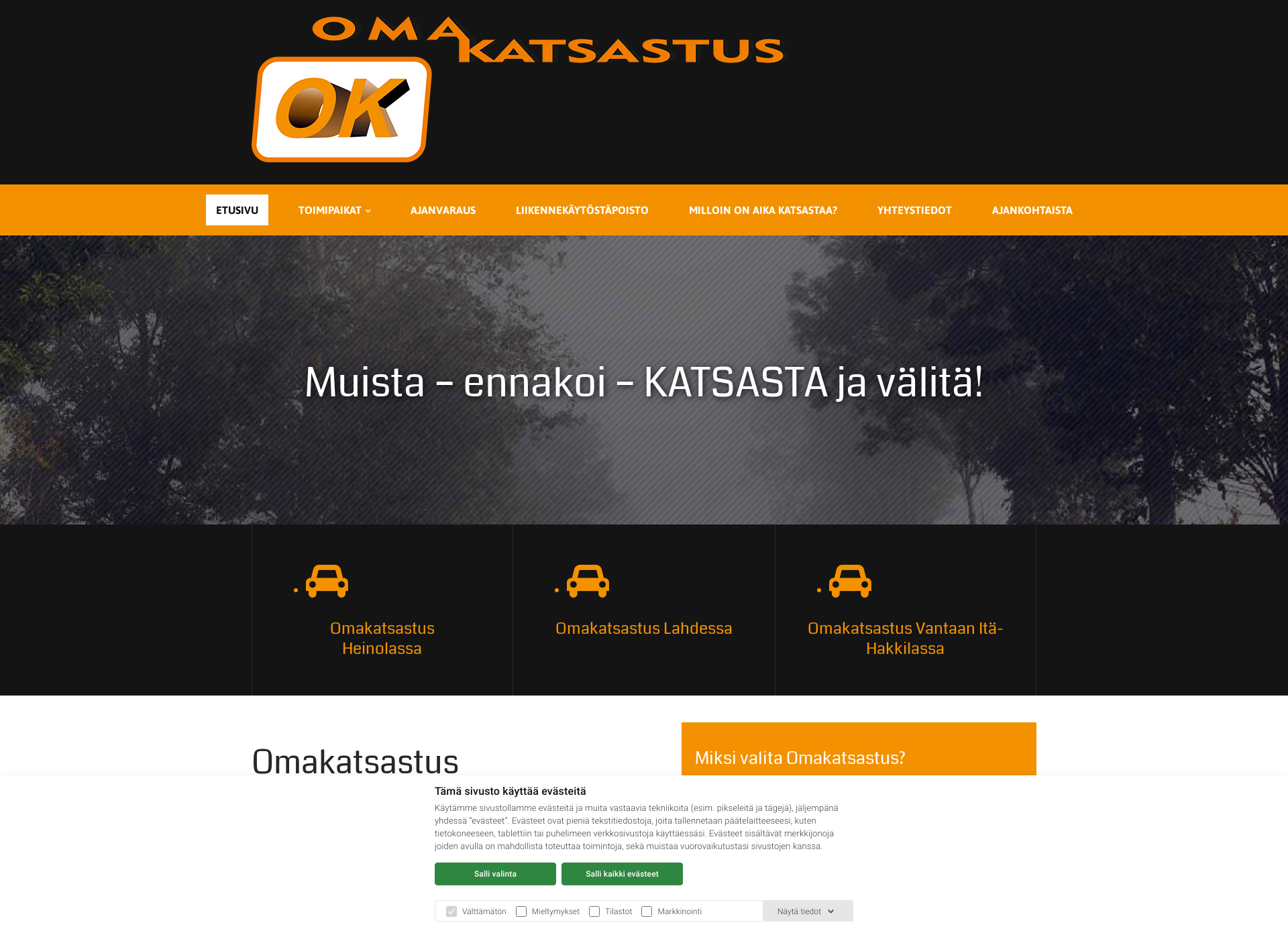 Screenshot for omakatsastus.fi