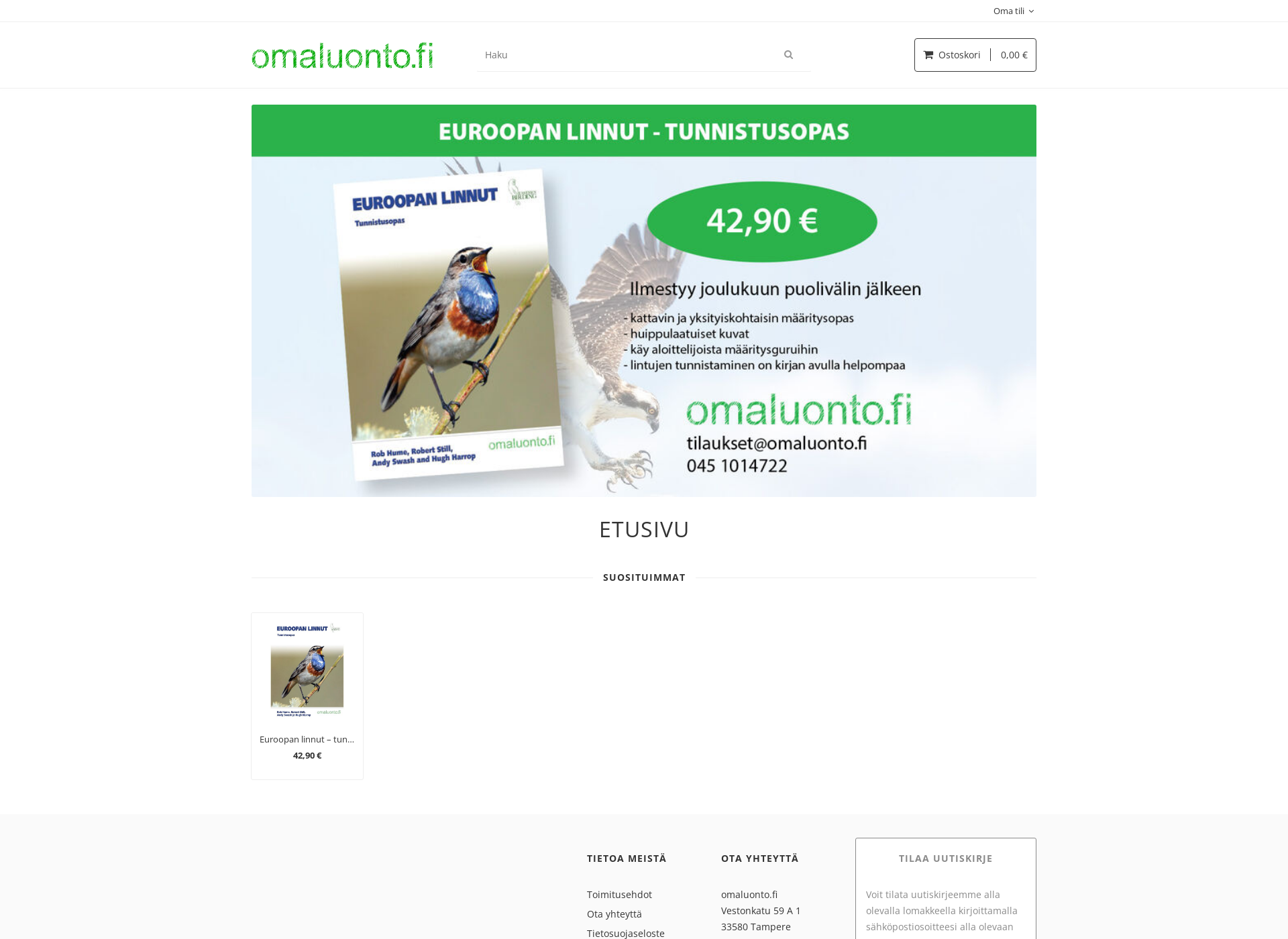 Screenshot for omaluonto.fi