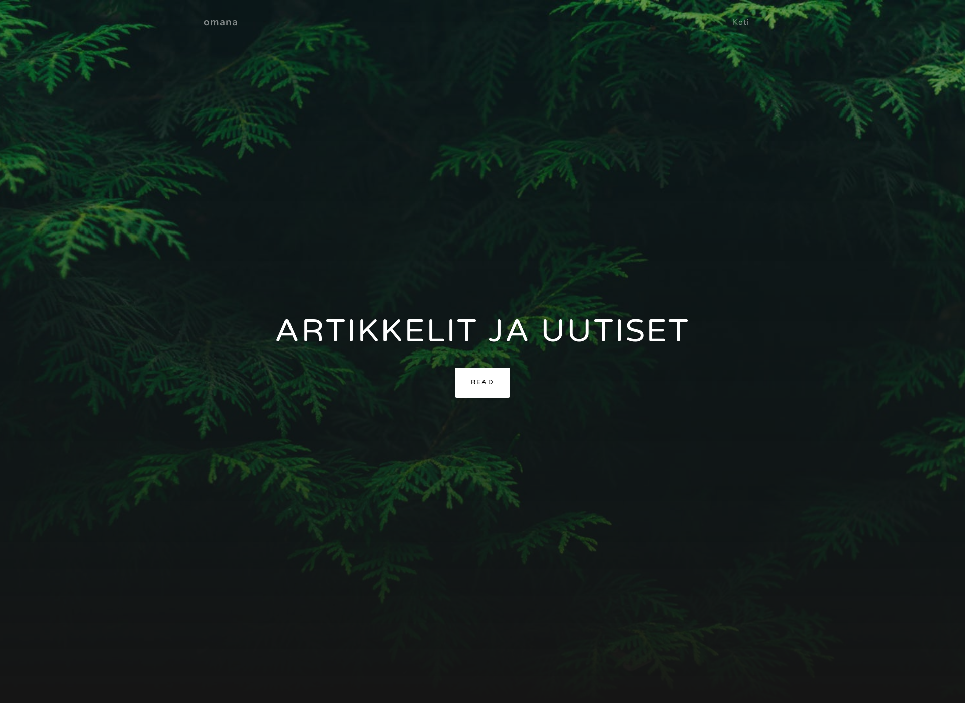 Skärmdump för omana.fi
