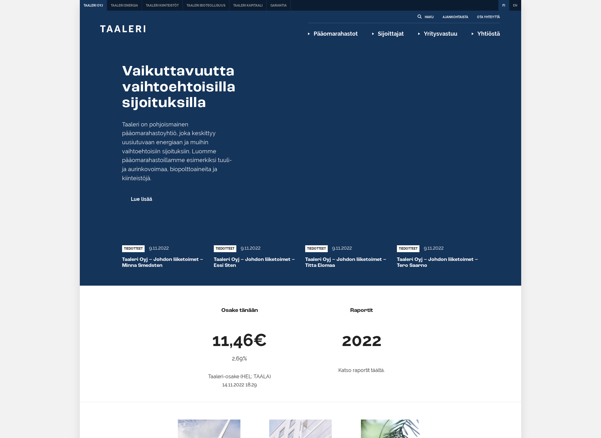 Screenshot for omataaleri.fi