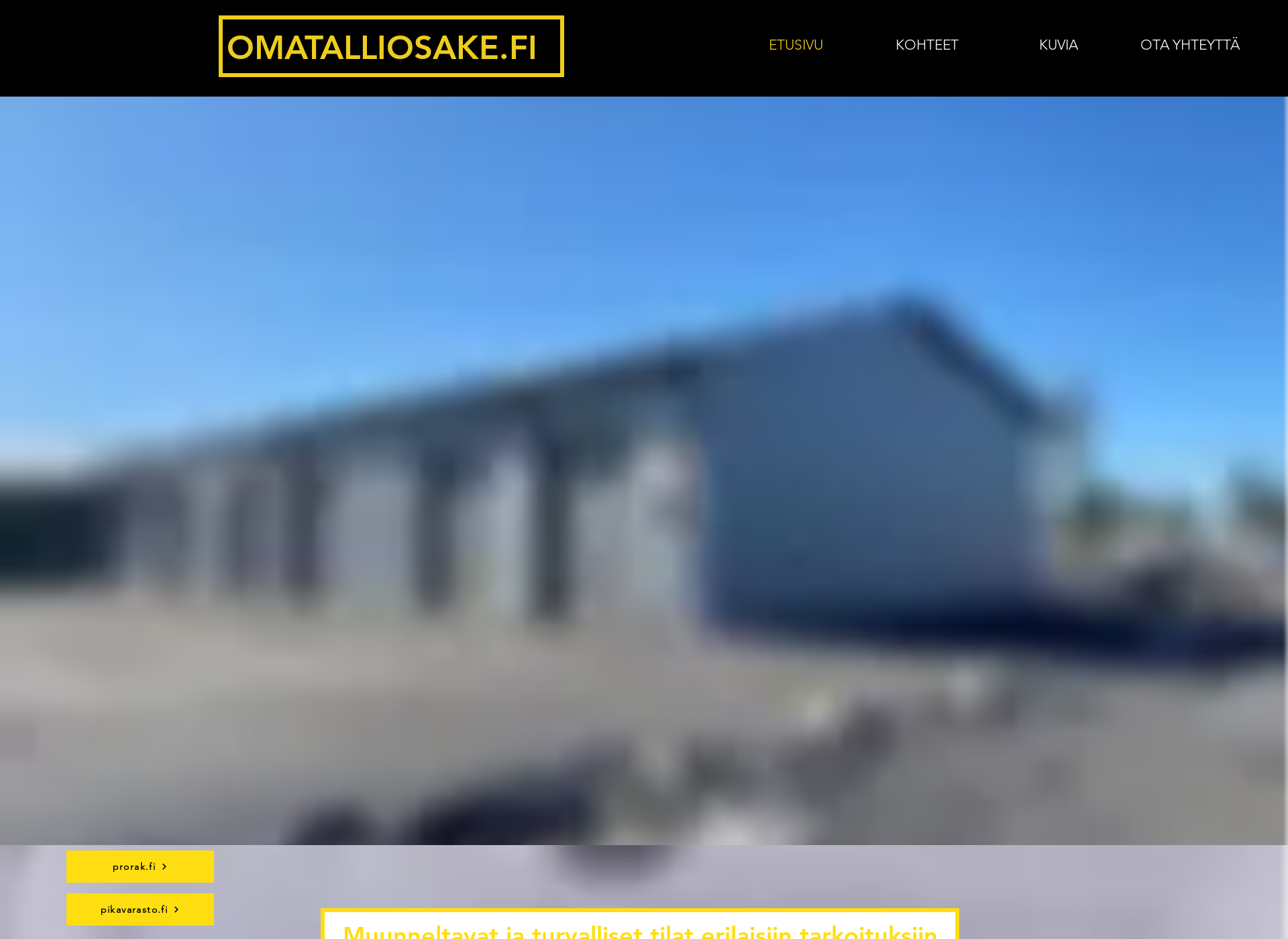 Skärmdump för omatalliosake.fi