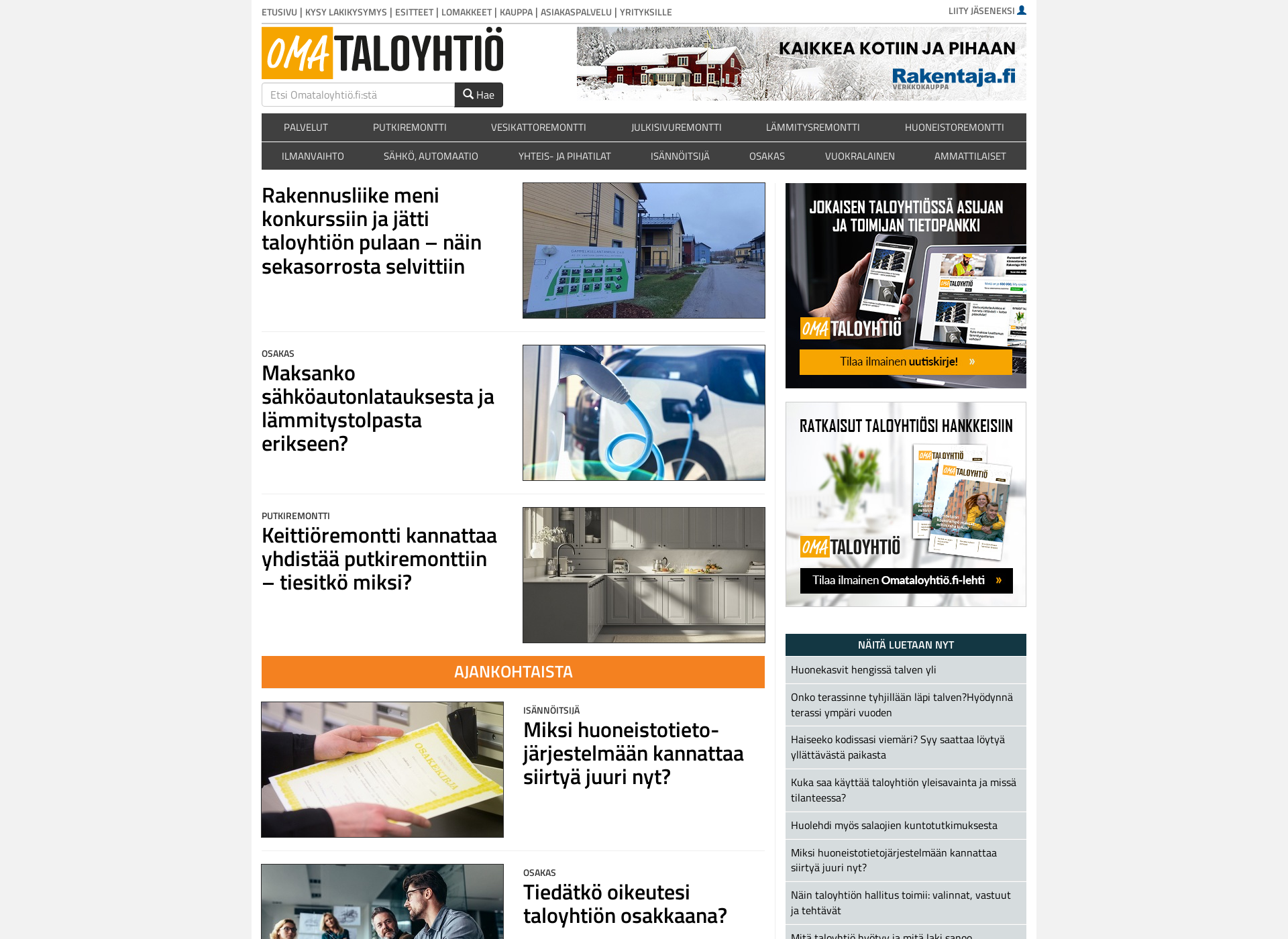 Screenshot for omataloyhtio.fi