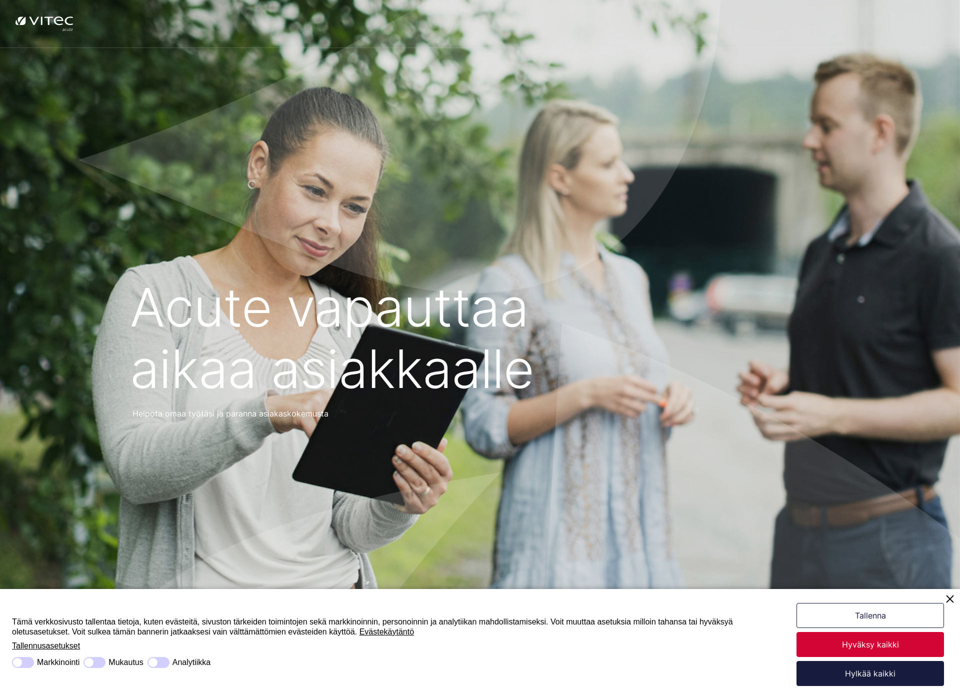 Screenshot for omaterveyspalvelu.fi
