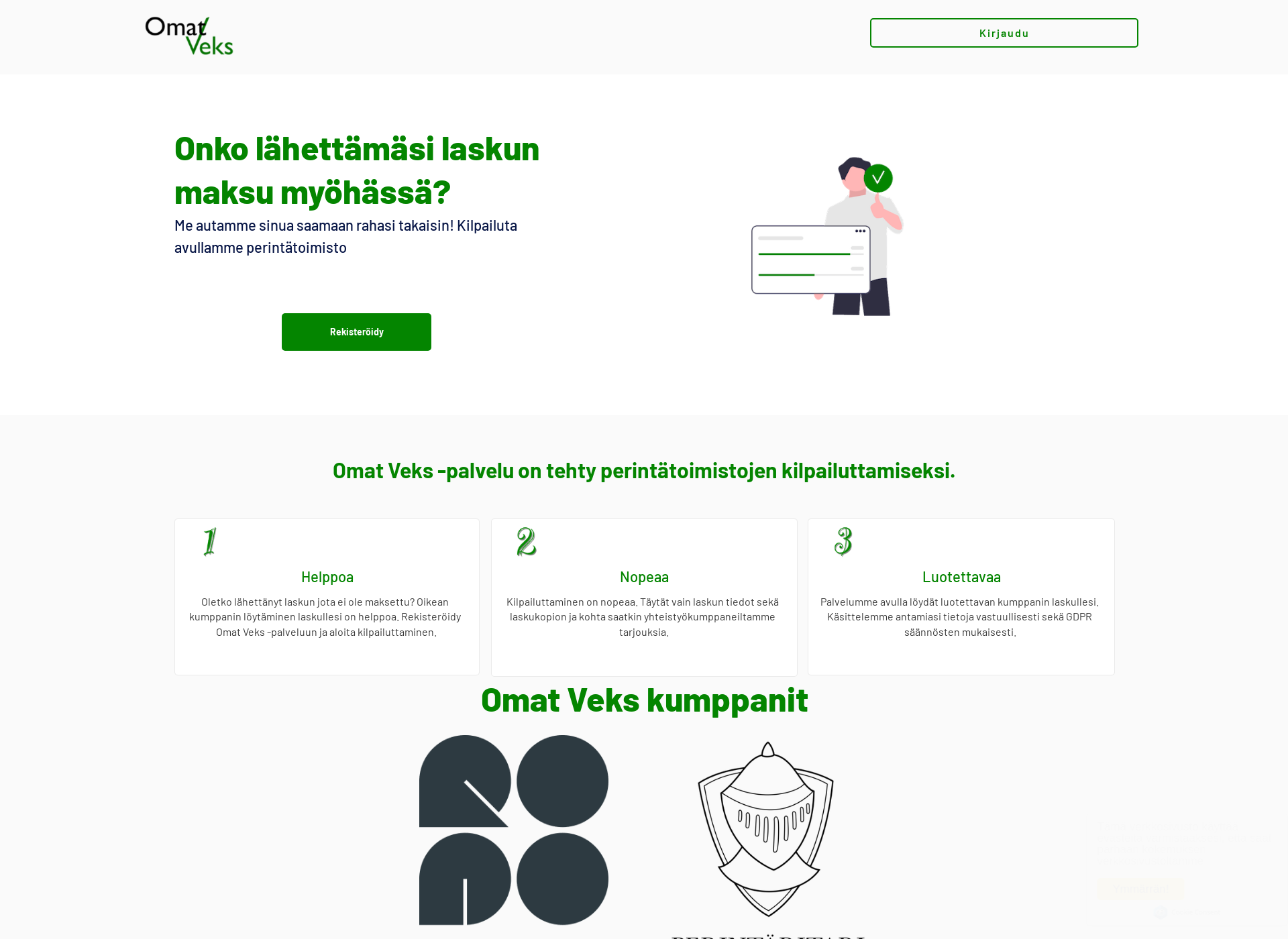 Screenshot for omatveks.fi