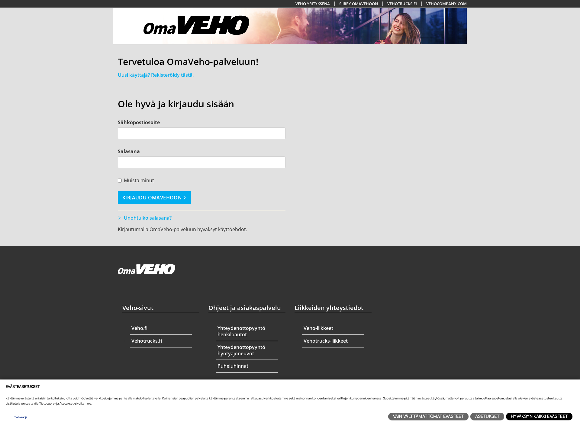 Screenshot for omaveho.fi