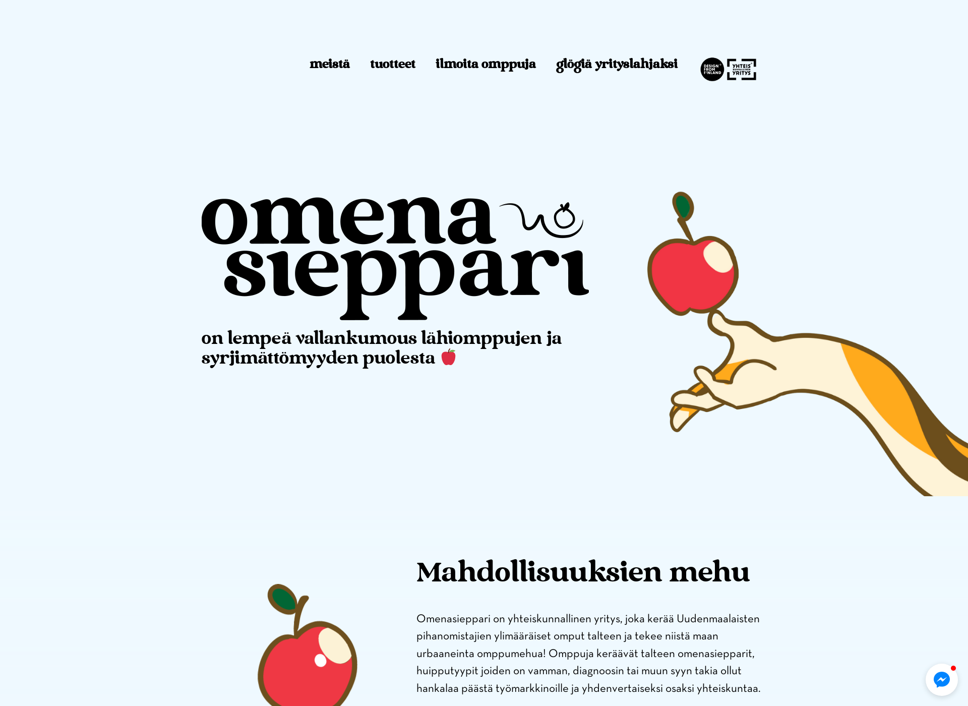 Näyttökuva omenasieppari.fi