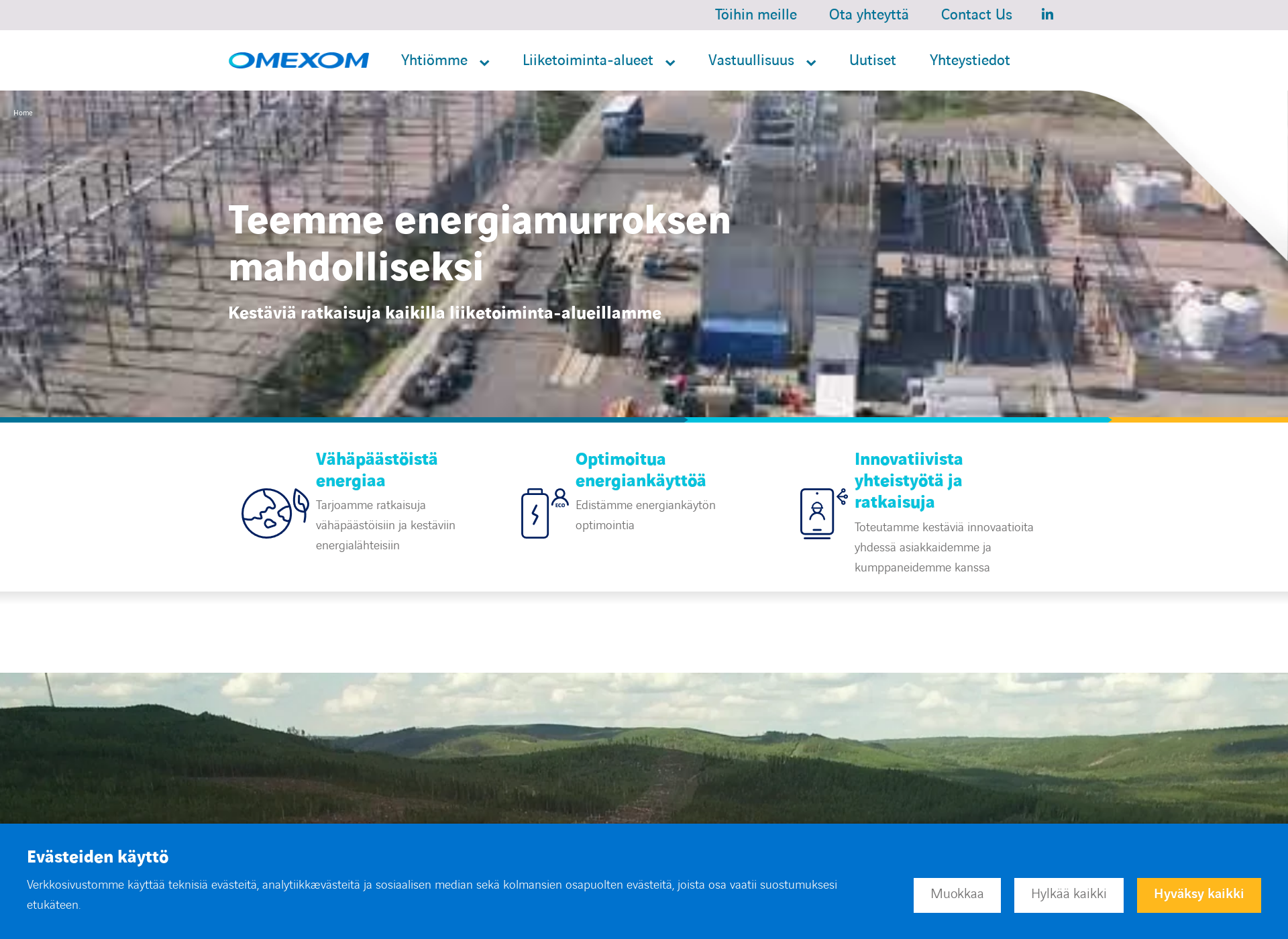 Screenshot for omexom.fi