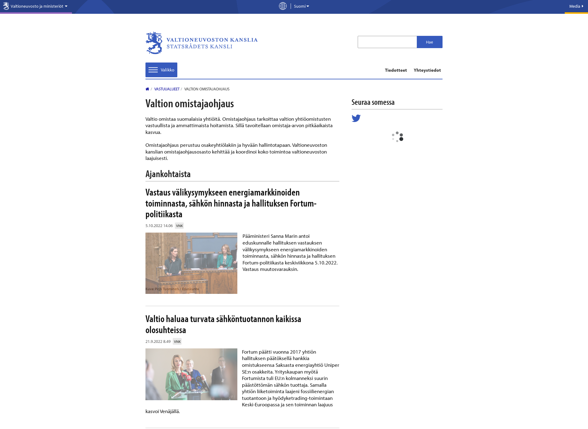 Screenshot for omistajaohjaus.fi