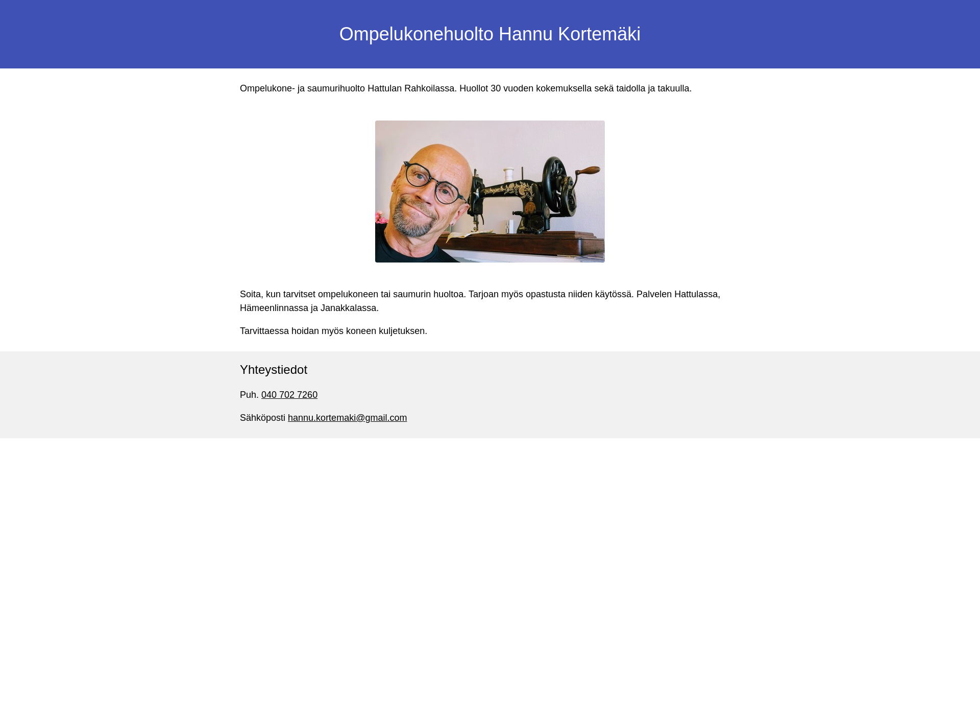 Screenshot for ompelukonehuolto-hämeenlinna.fi