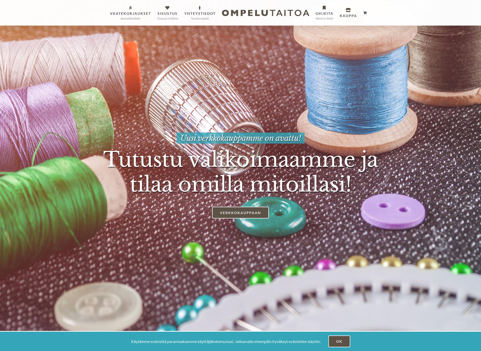Screenshot for ompelutaitoa.fi