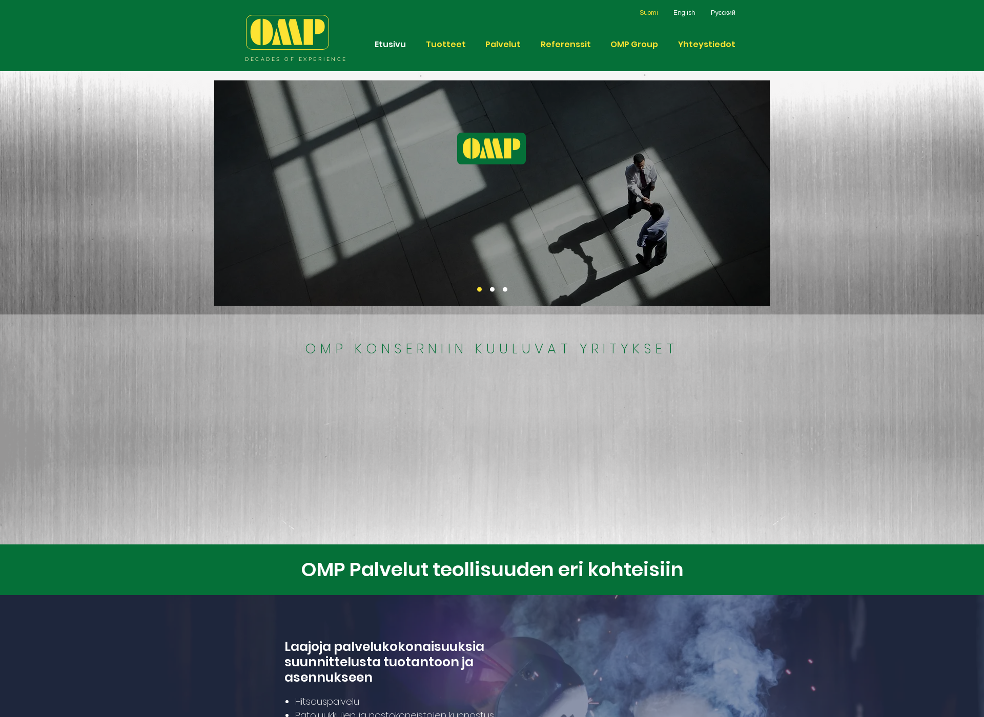 Screenshot for ompgroup.fi