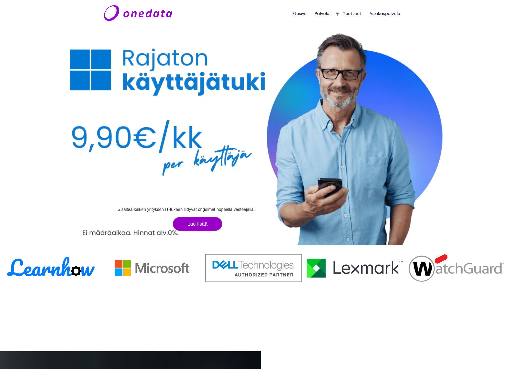 Screenshot for onedata.fi