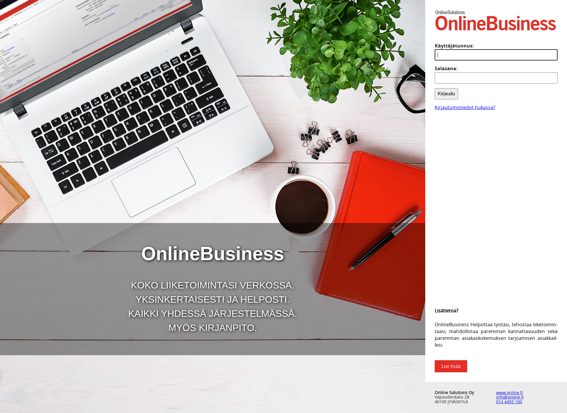 Screenshot for onlinebusiness.fi