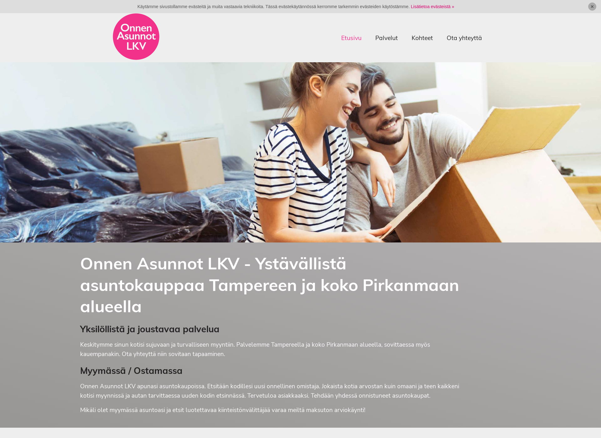 Screenshot for onnenasunnot.fi