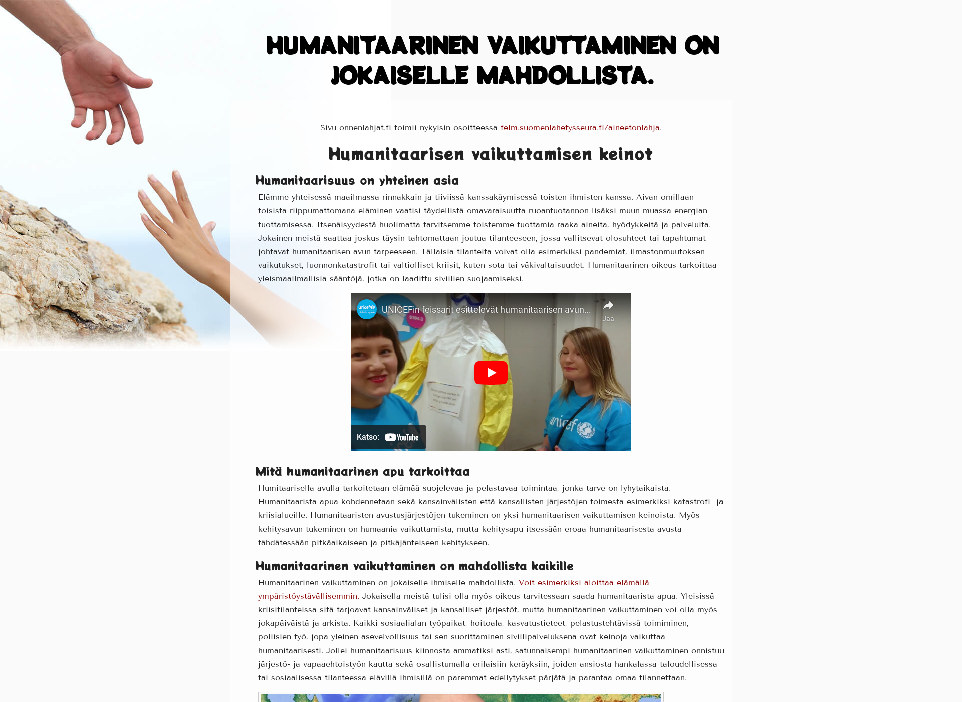 Skärmdump för onnenlahjat.fi
