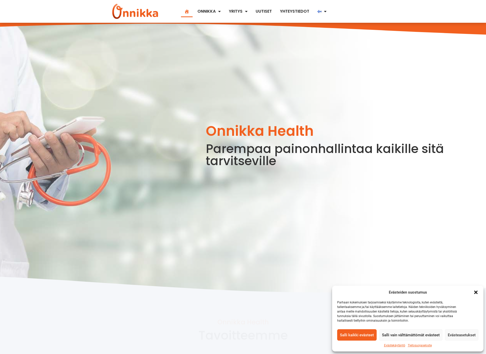 Screenshot for onnikkahealth.fi
